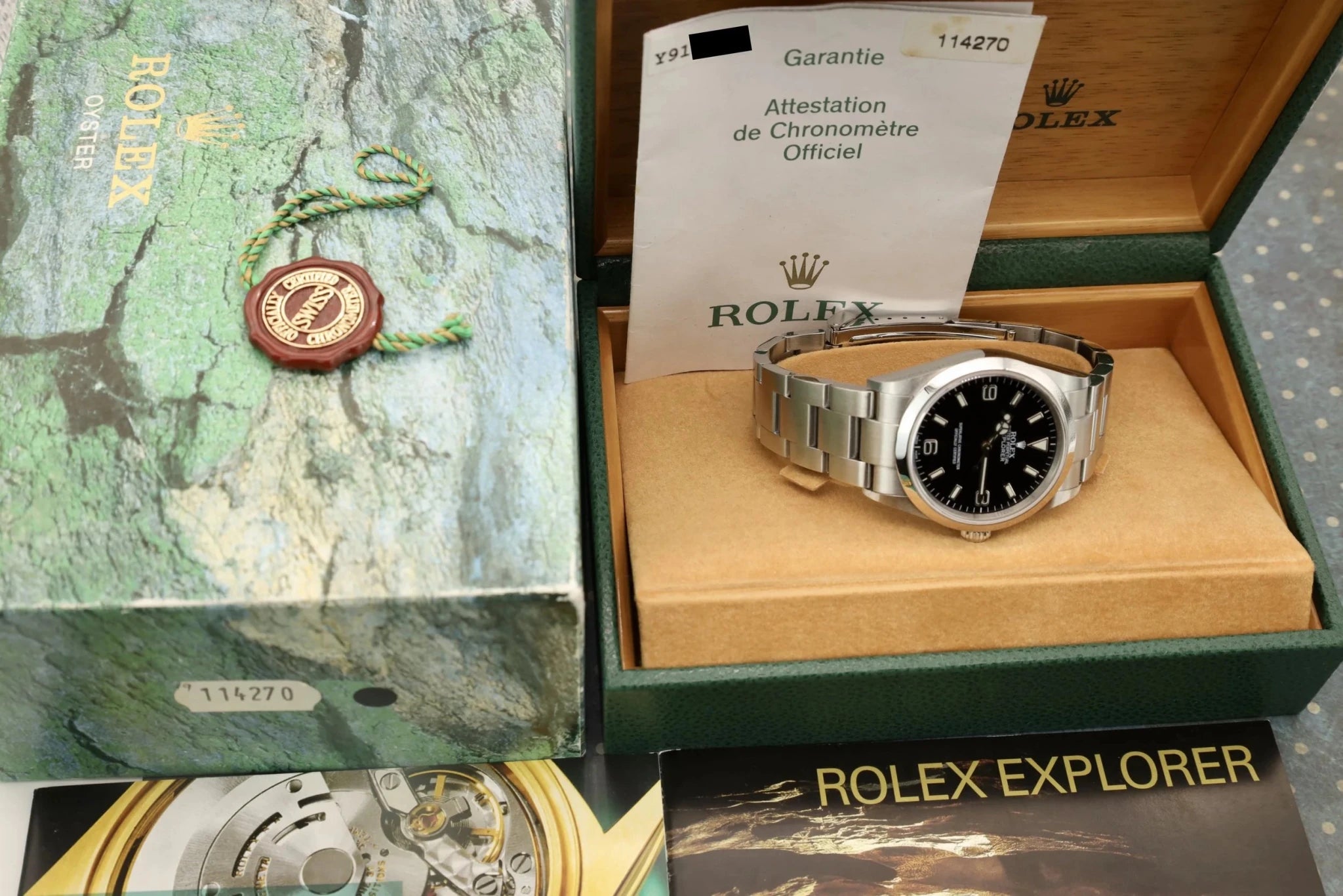 2002 Rolex Explorer I Ref. 114270 | Mint | Box and Papers - Sierra Time Co