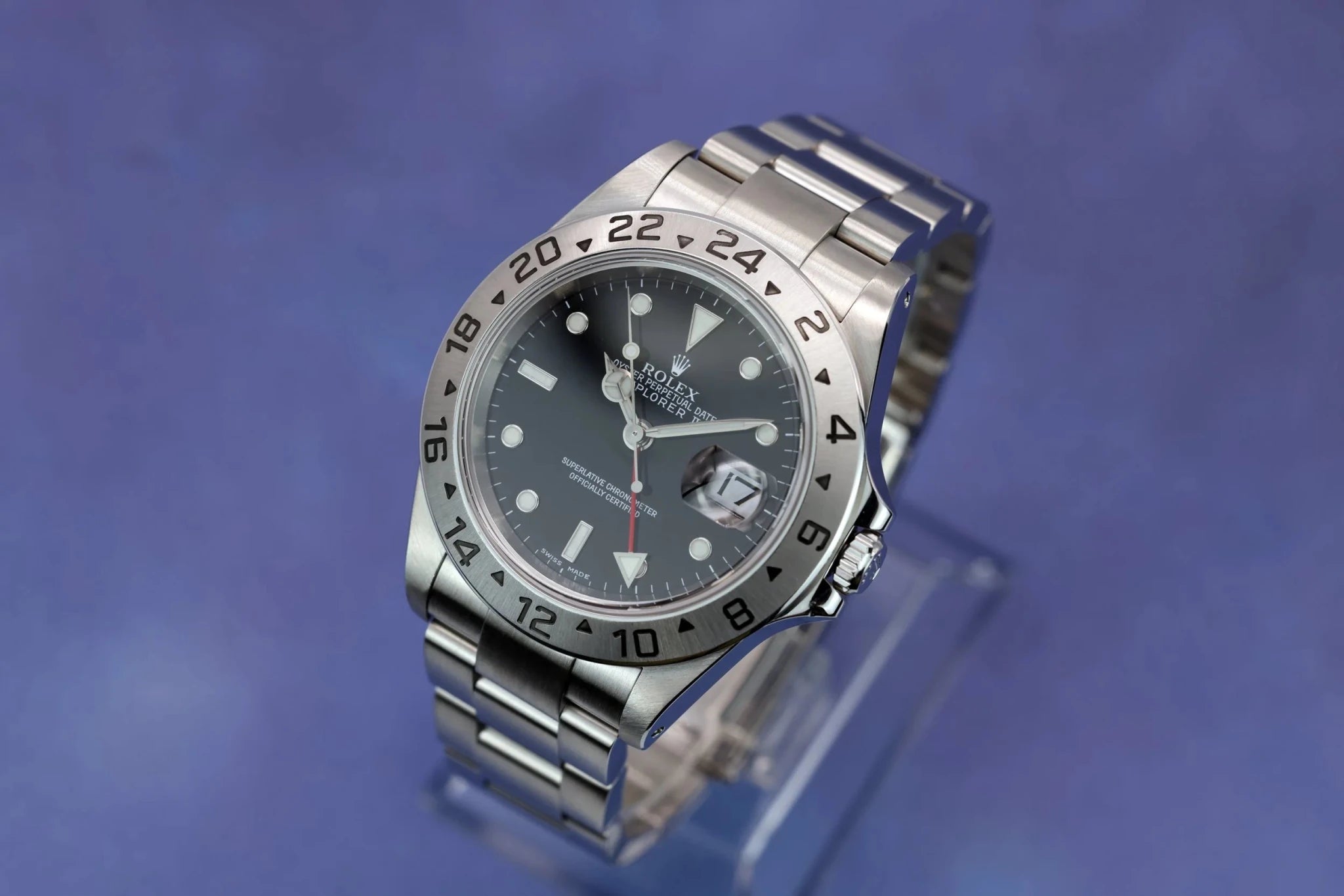 2002 Rolex Explorer II Ref. 16570 Black Dial | Box and Papers - Sierra Time Co