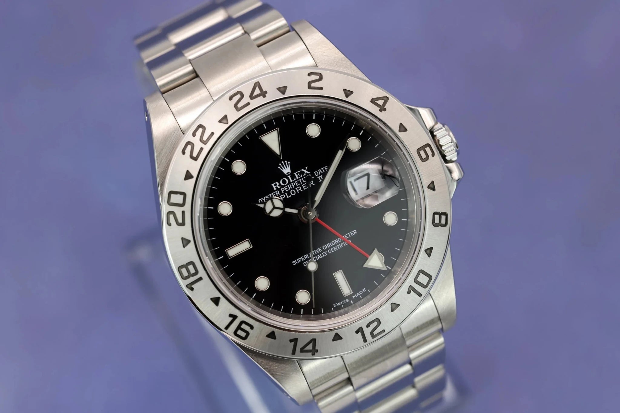 2002 Rolex Explorer II Ref. 16570 Black Dial | Box and Papers - Sierra Time Co