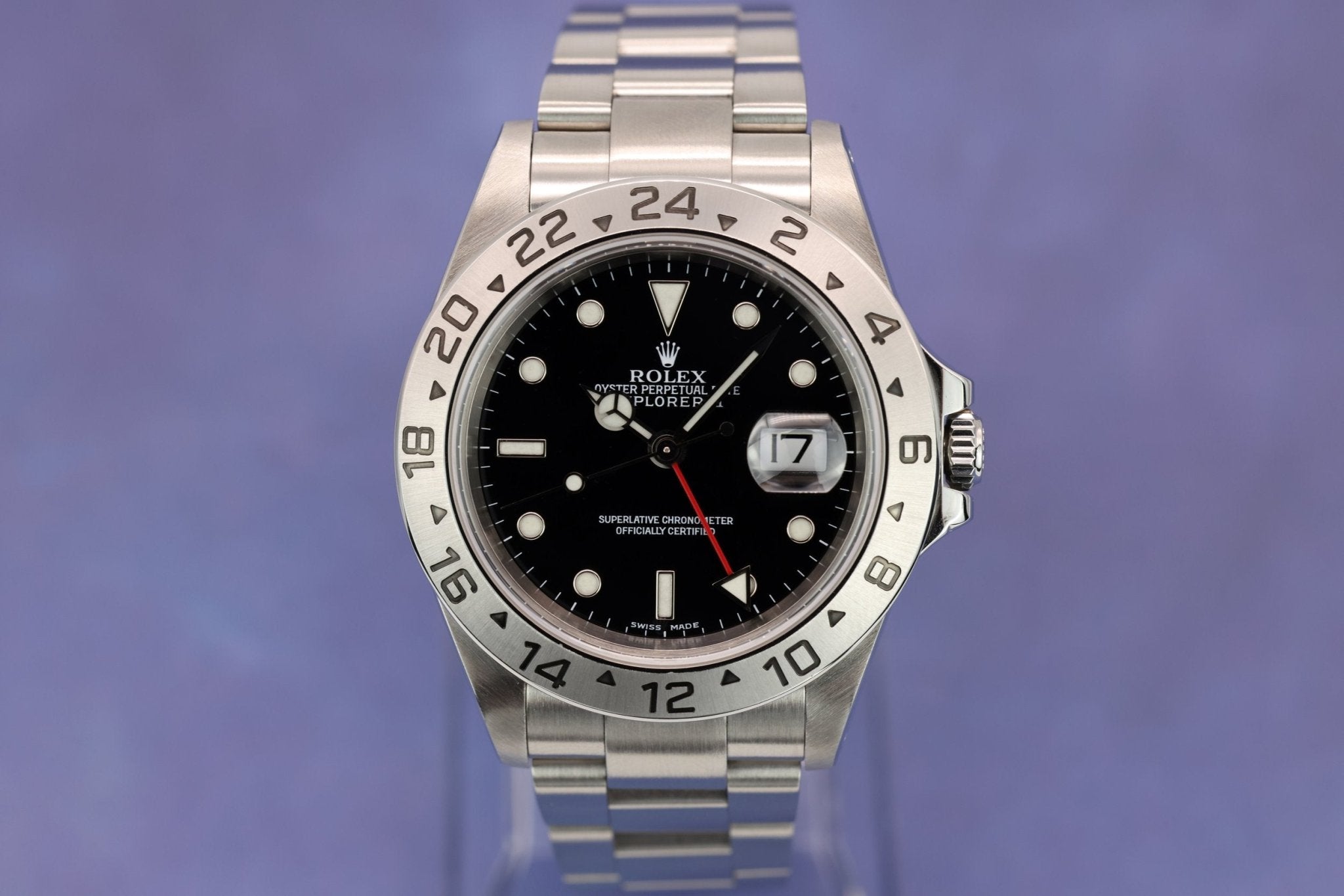 2002 Rolex Explorer II Ref. 16570 Black Dial | Box and Papers - Sierra Time Co