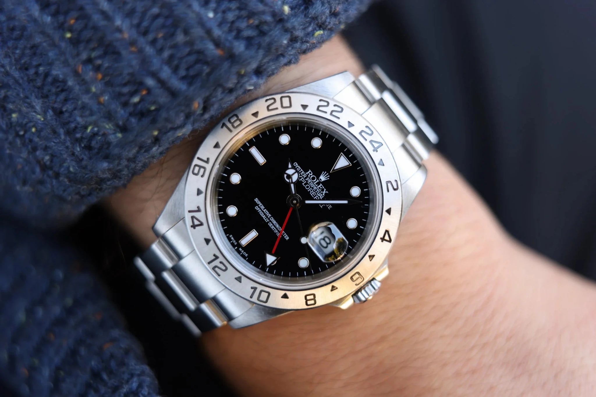 2002 Rolex Explorer II Ref. 16570 | Box and Papers - Sierra Time Co