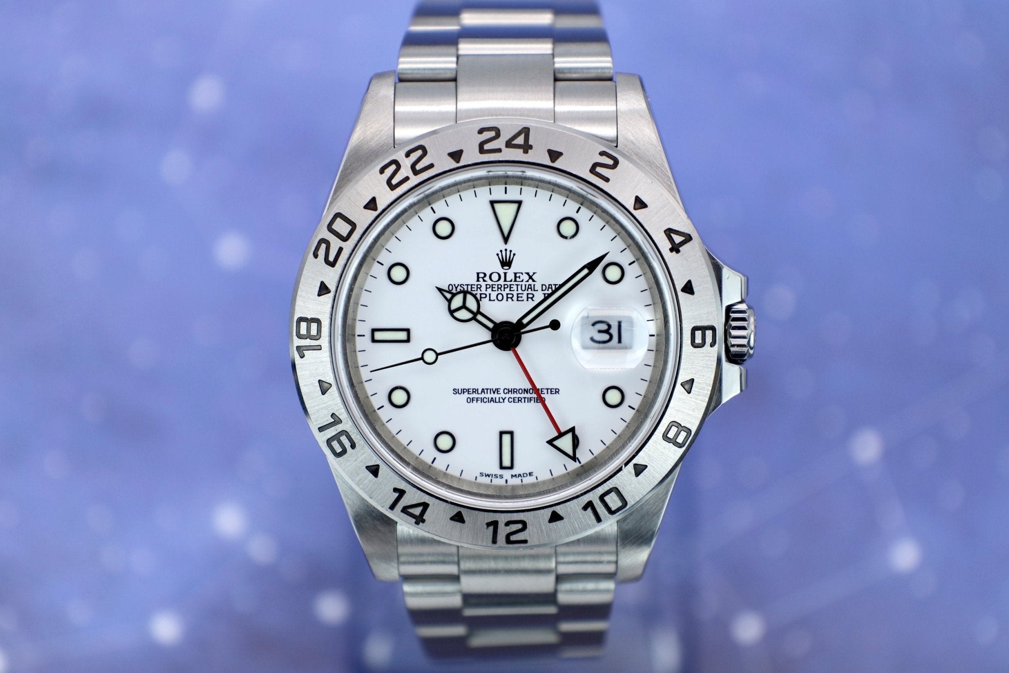 2002 Rolex Explorer II Ref. 16570 Polar | Box and Papers - Sierra Time Co