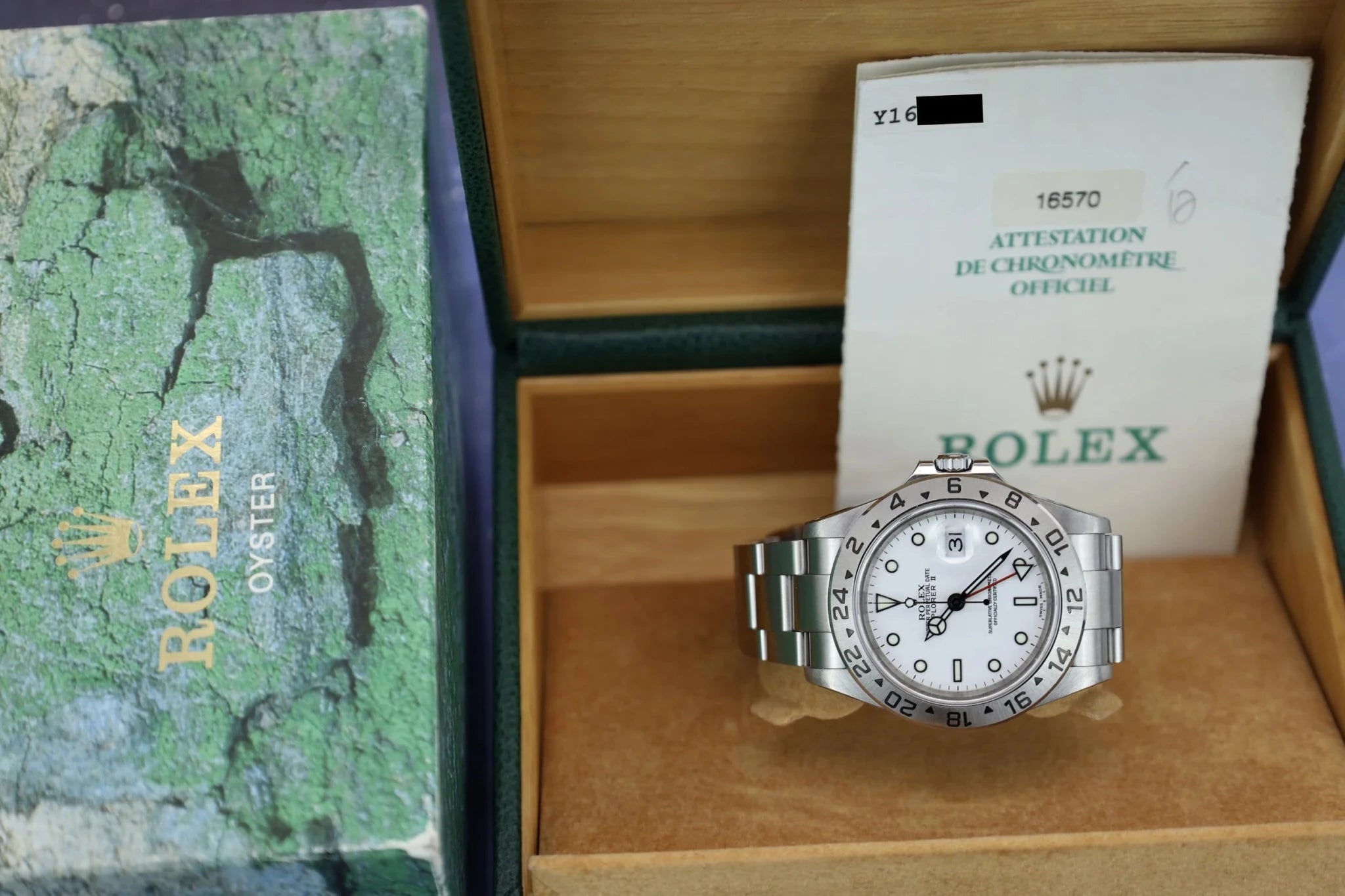 2002 Rolex Explorer II Ref. 16570 Polar | Box and Papers - Sierra Time Co