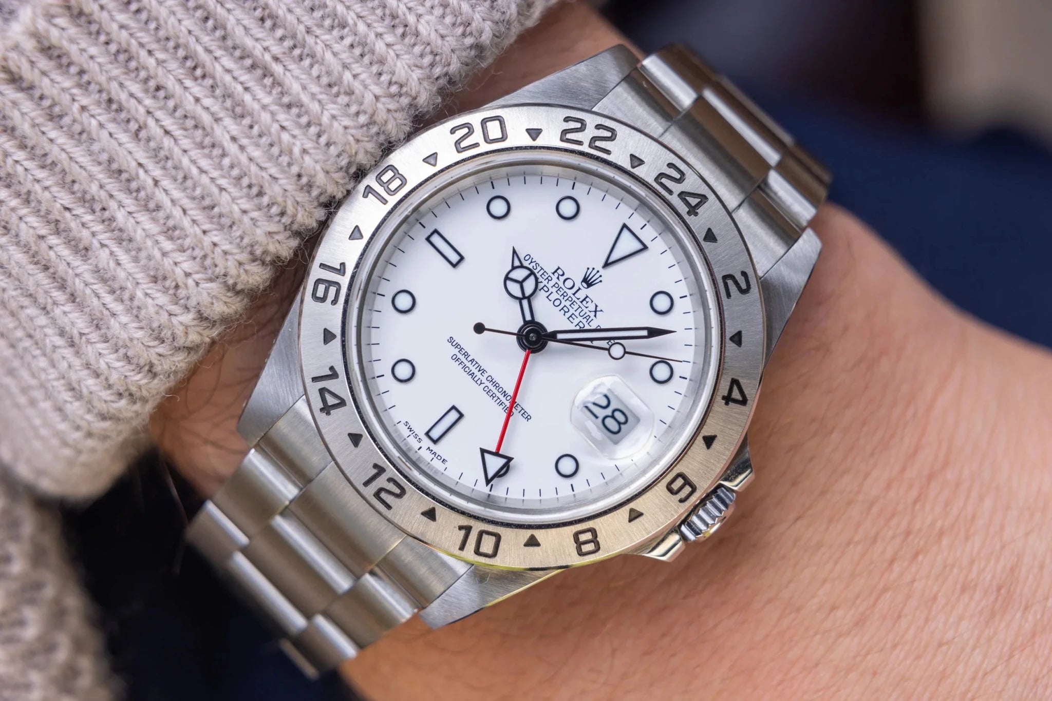 2002 Rolex Explorer II Ref. 16570 Polar | Full Set - Sierra Time Co