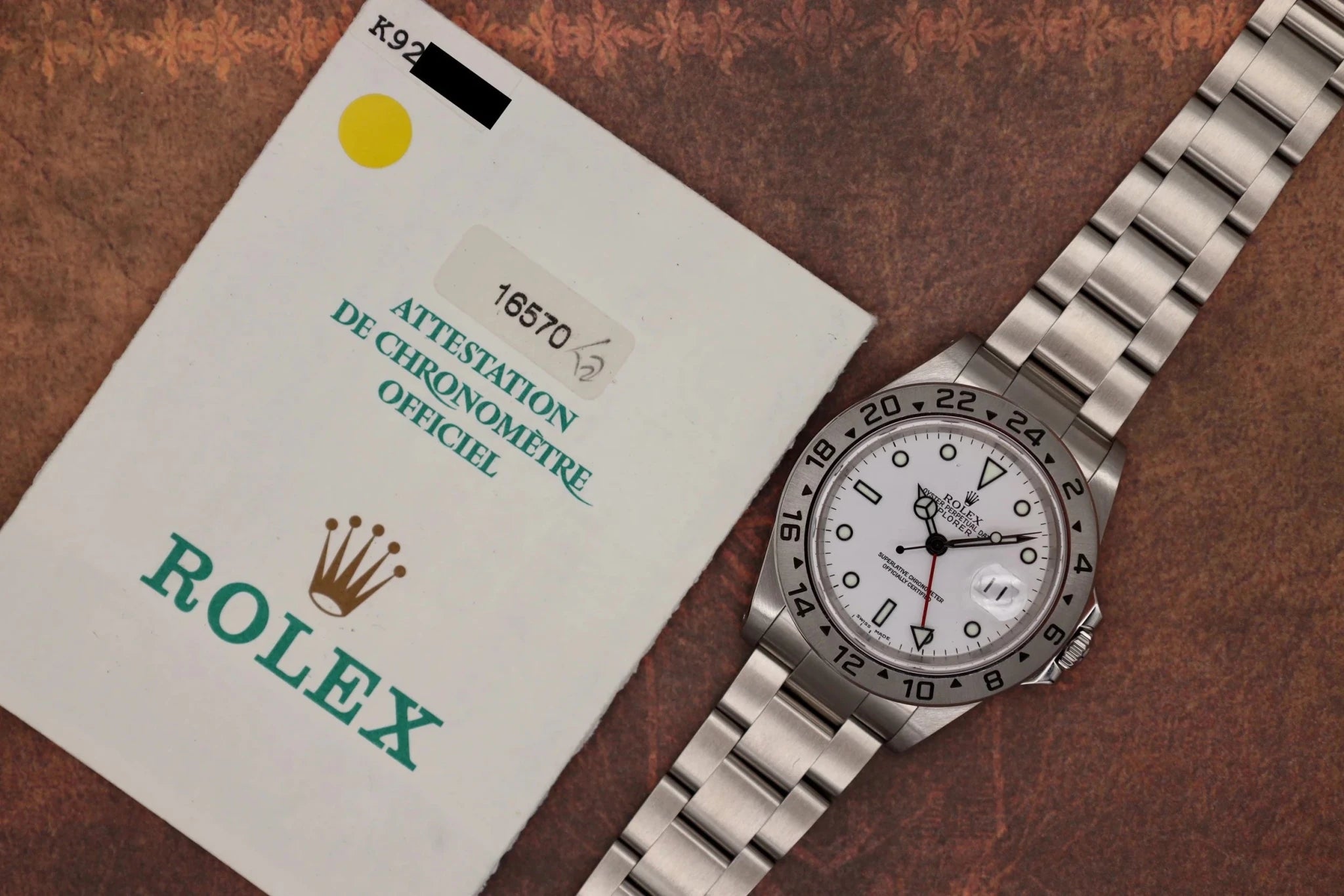 2002 Rolex Explorer II Ref. 16570 Polar | Papers - Sierra Time Co