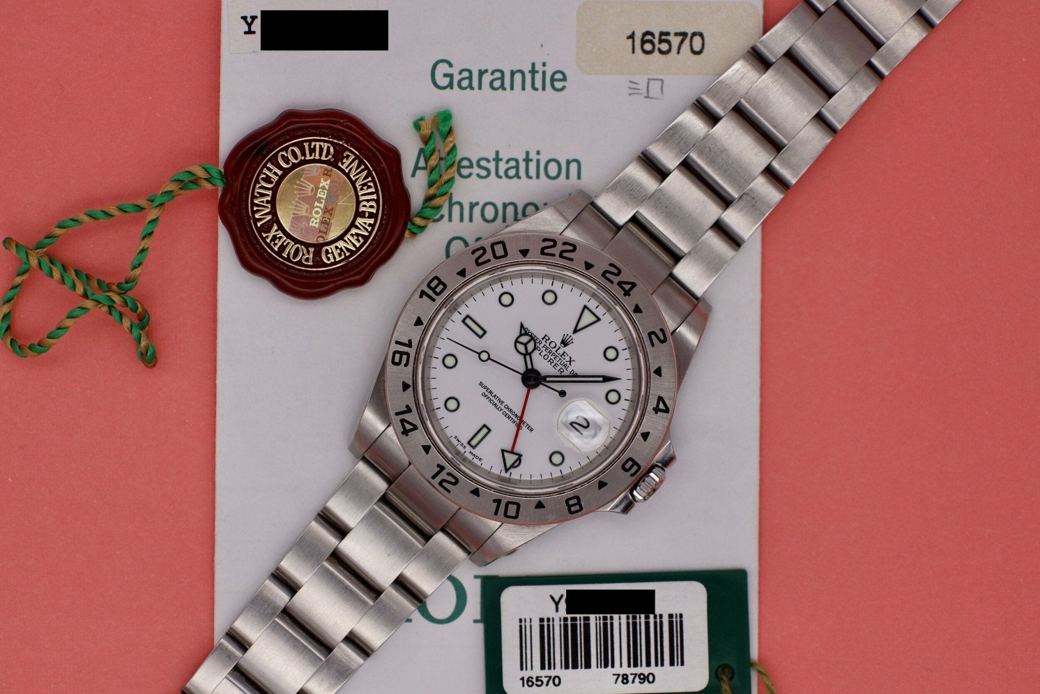 2002 Rolex Explorer II Ref. 16570 Polar | Papers and Hangtags - Sierra Time Co