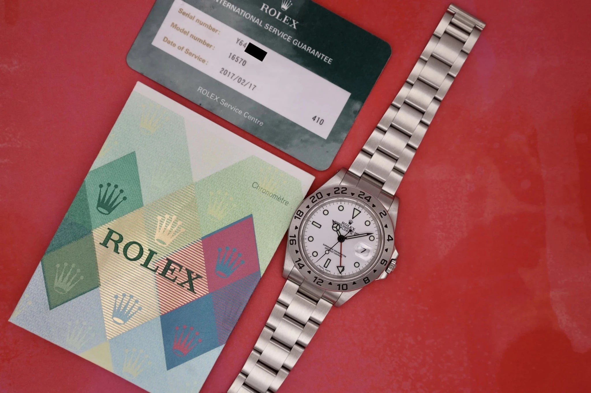 2002 Rolex Explorer II Ref. 16570 Polar | Papers and RSC Card - Sierra Time Co