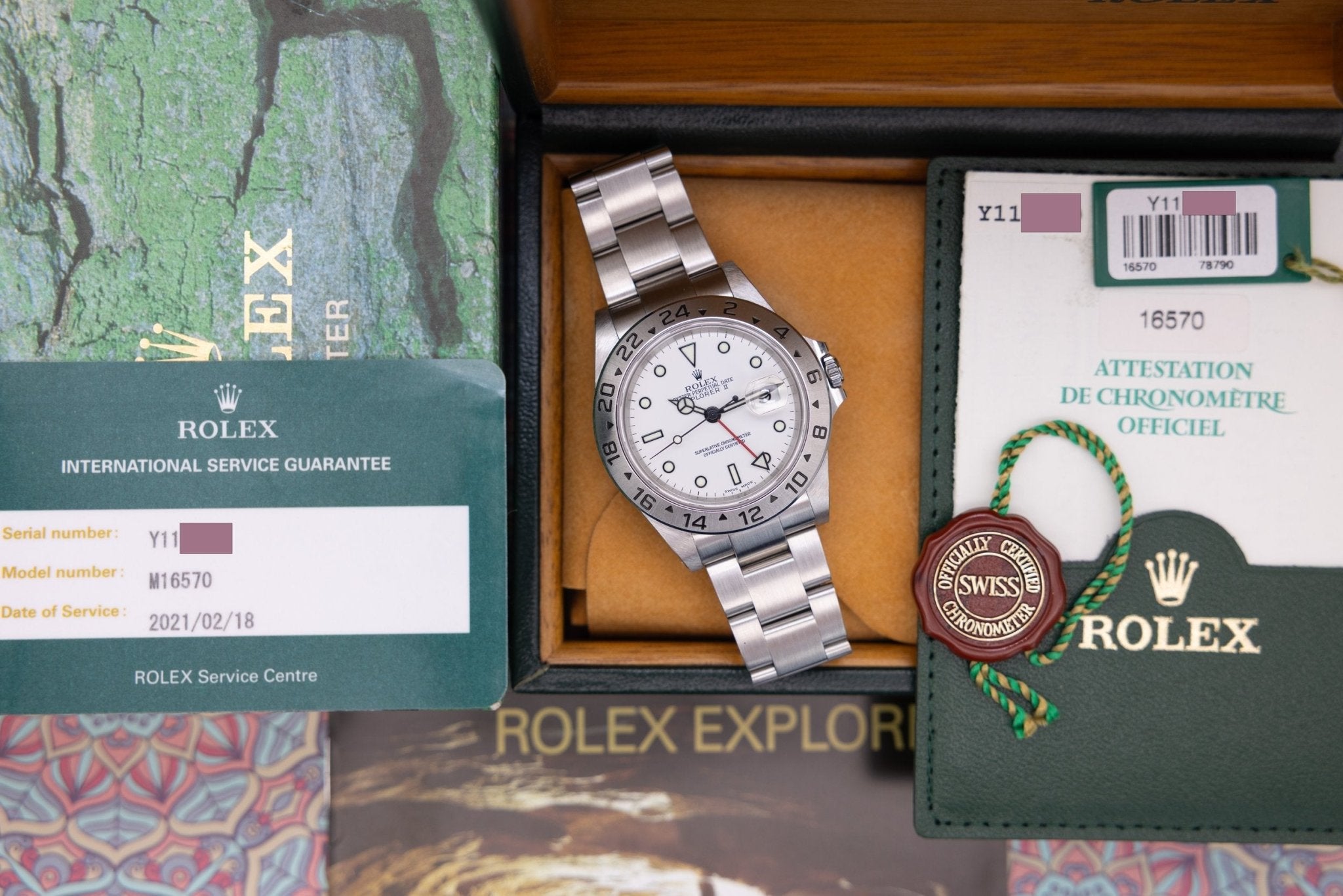 2002 Rolex Explorer II Ref. 16570 Polar | RSC Card | Box and Papers - Sierra Time Co