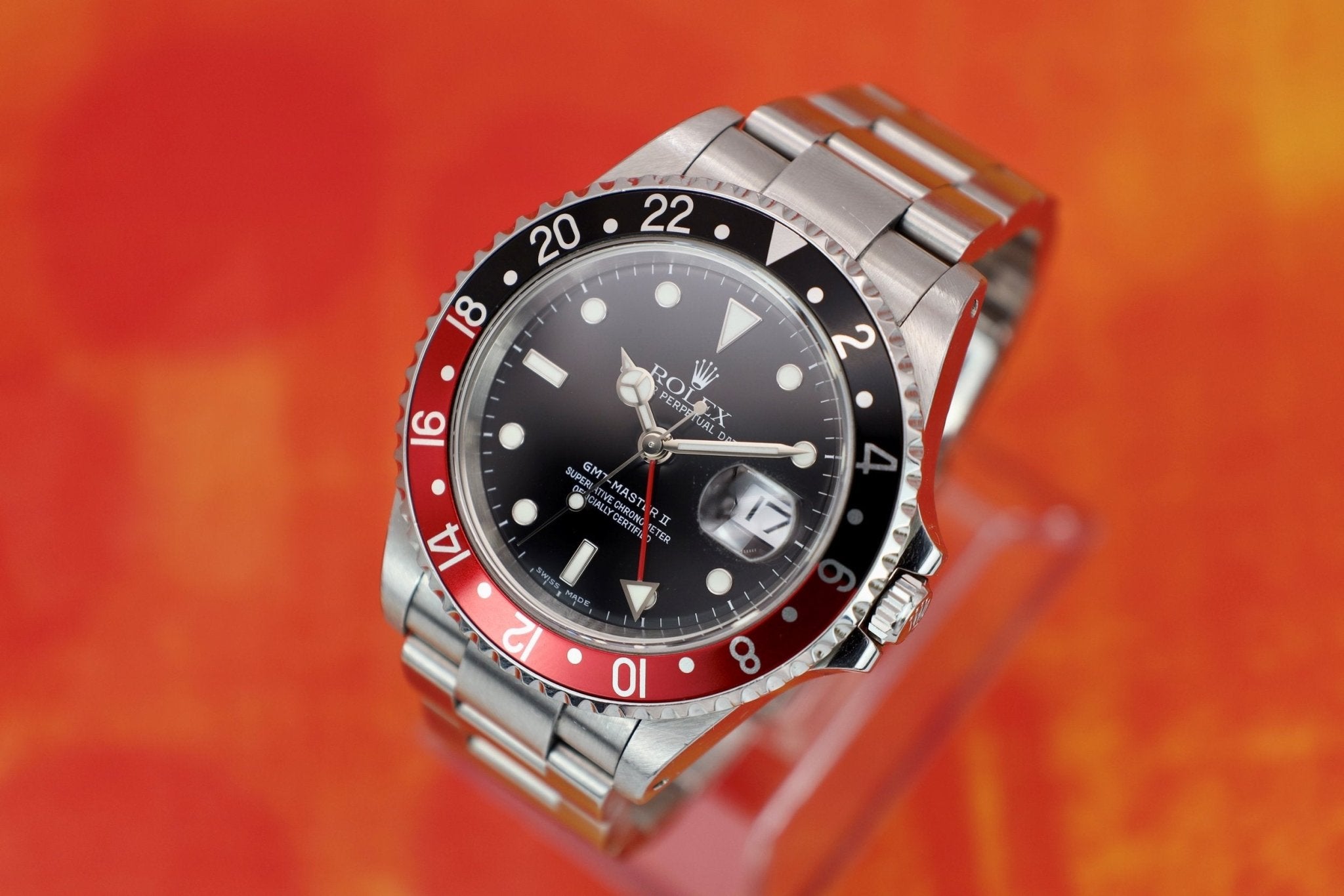 2002 Rolex GMT Master II Ref. 16710 Coke | Box and Papers - Sierra Time Co