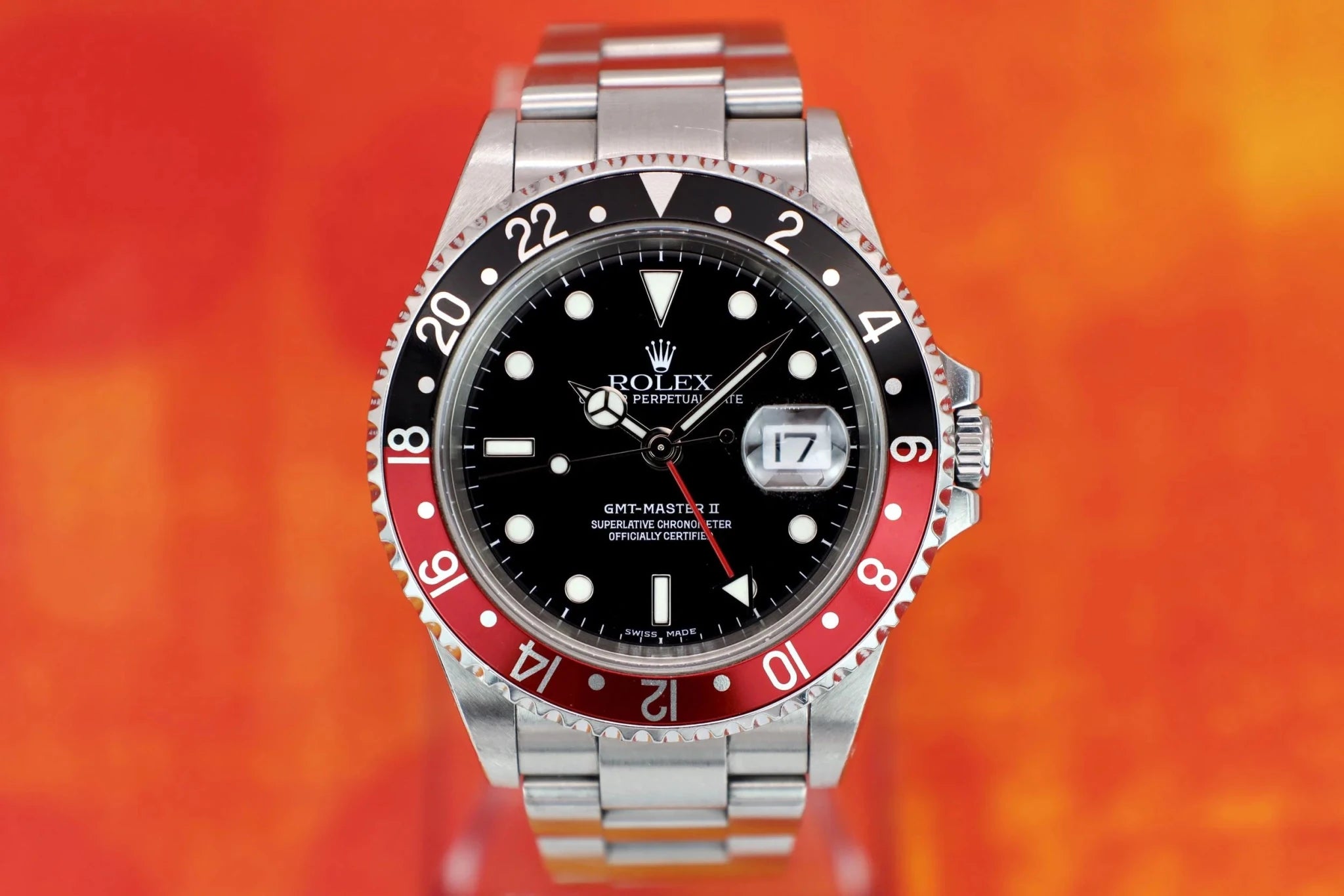 2002 Rolex GMT Master II Ref. 16710 Coke | Box and Papers - Sierra Time Co