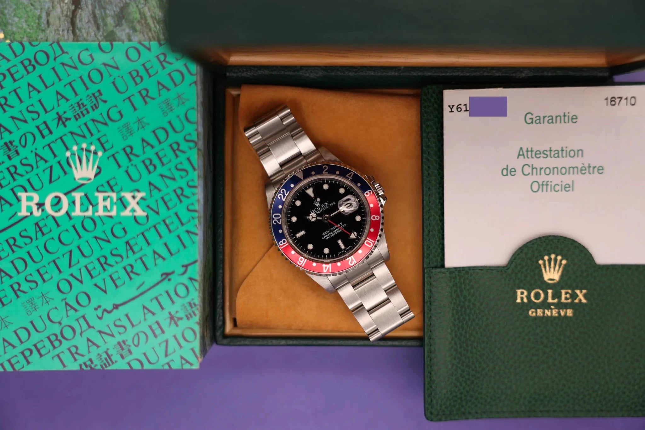 2002 Rolex GMT Master II Ref. 16710 Pepsi | Box and Papers - Sierra Time Co
