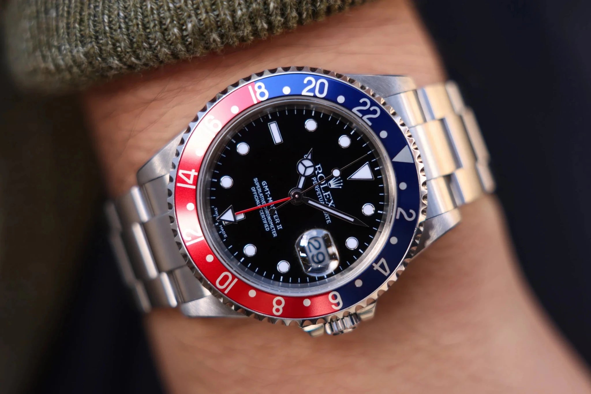 2002 Rolex GMT Master II Ref. 16710 Pepsi | Box and Papers | 2024 RSC Service - Sierra Time Co