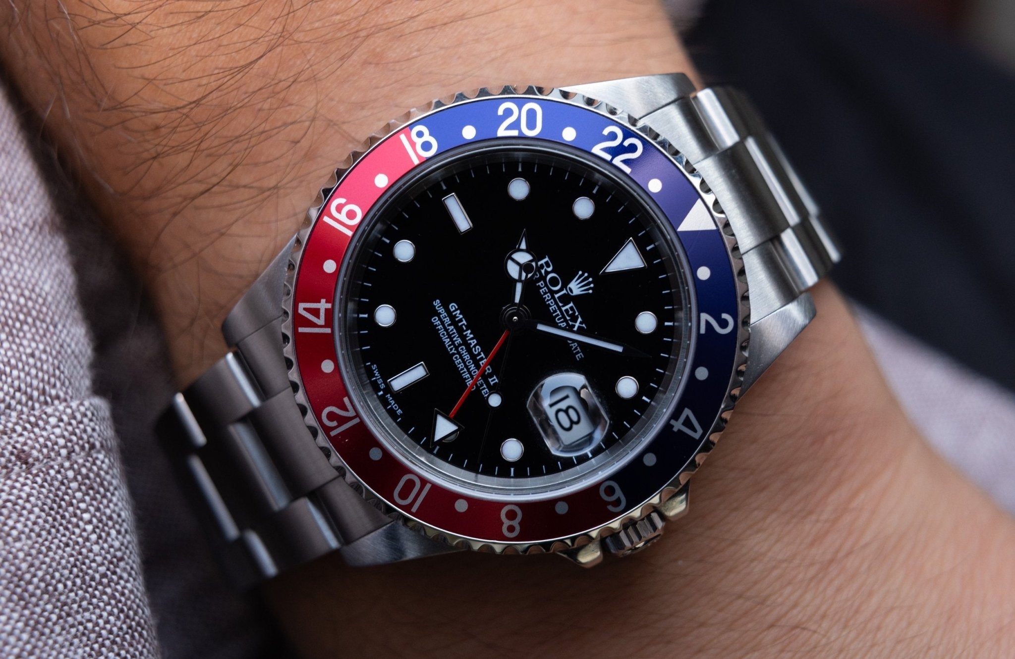 2002 Rolex GMT Master II Ref. 16710 Pepsi | Box and Papers | 2025 RSC Card - Sierra Time Co