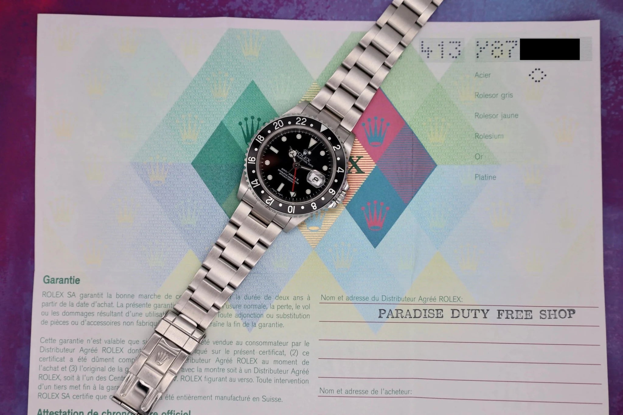 2002 Rolex GMT Master II Ref. 16710 | Unpolished | Papers - Sierra Time Co