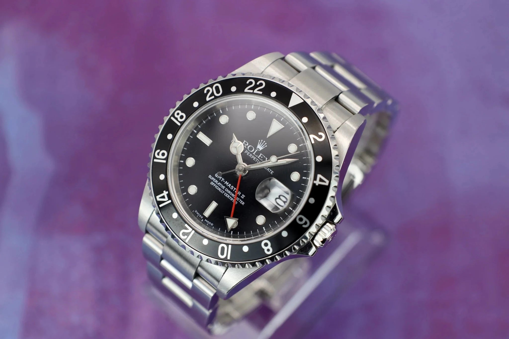 2002 Rolex GMT Master II Ref. 16710 | Unpolished | Papers - Sierra Time Co