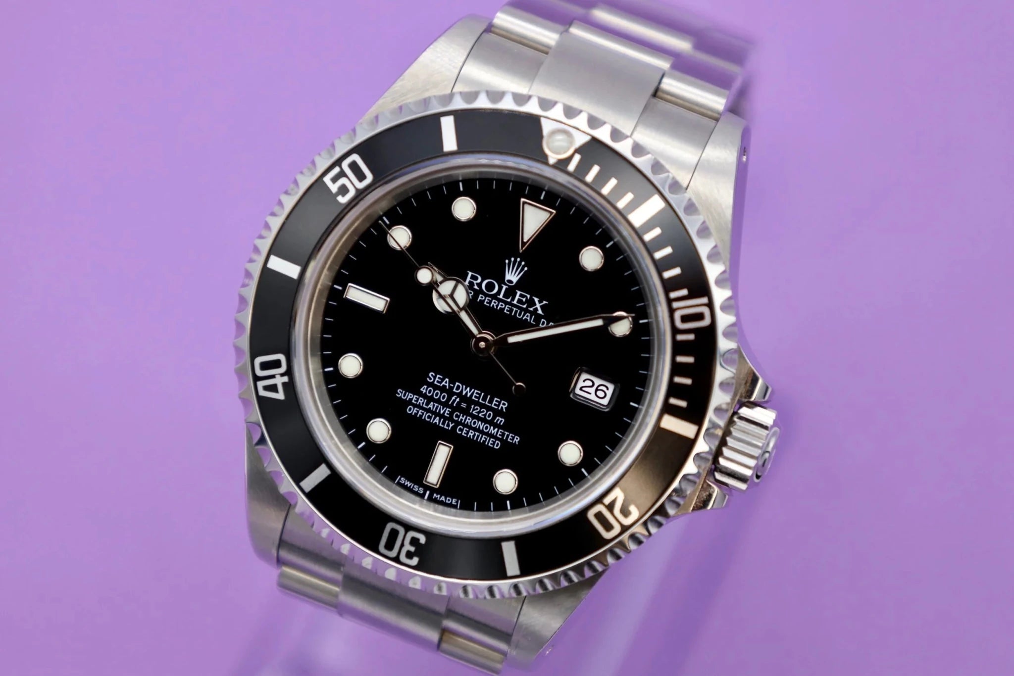2002 Rolex Sea Dweller Ref. 16600 | Box and Service Records - Sierra Time Co