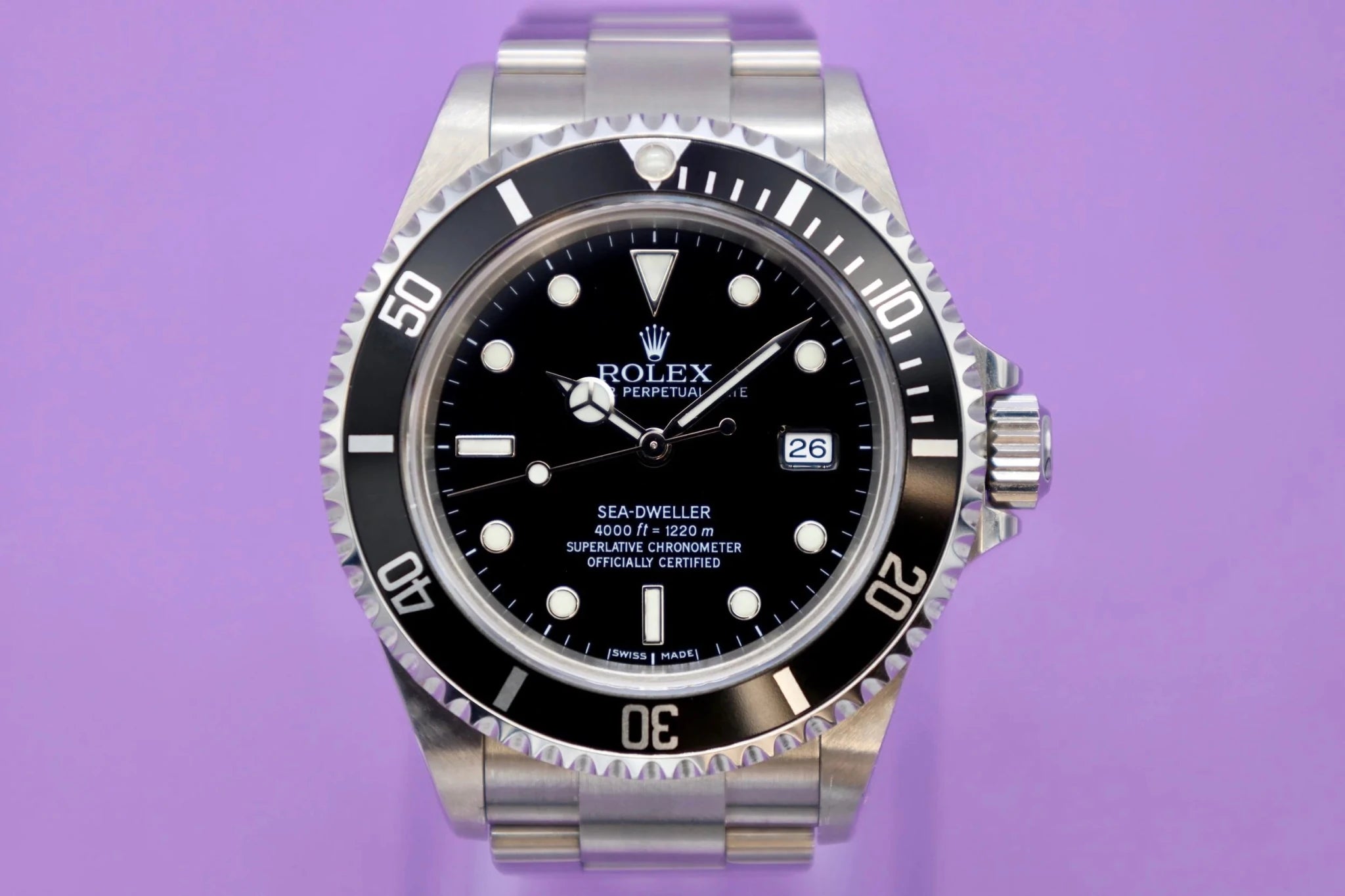 2002 Rolex Sea Dweller Ref. 16600 | Box and Service Records - Sierra Time Co