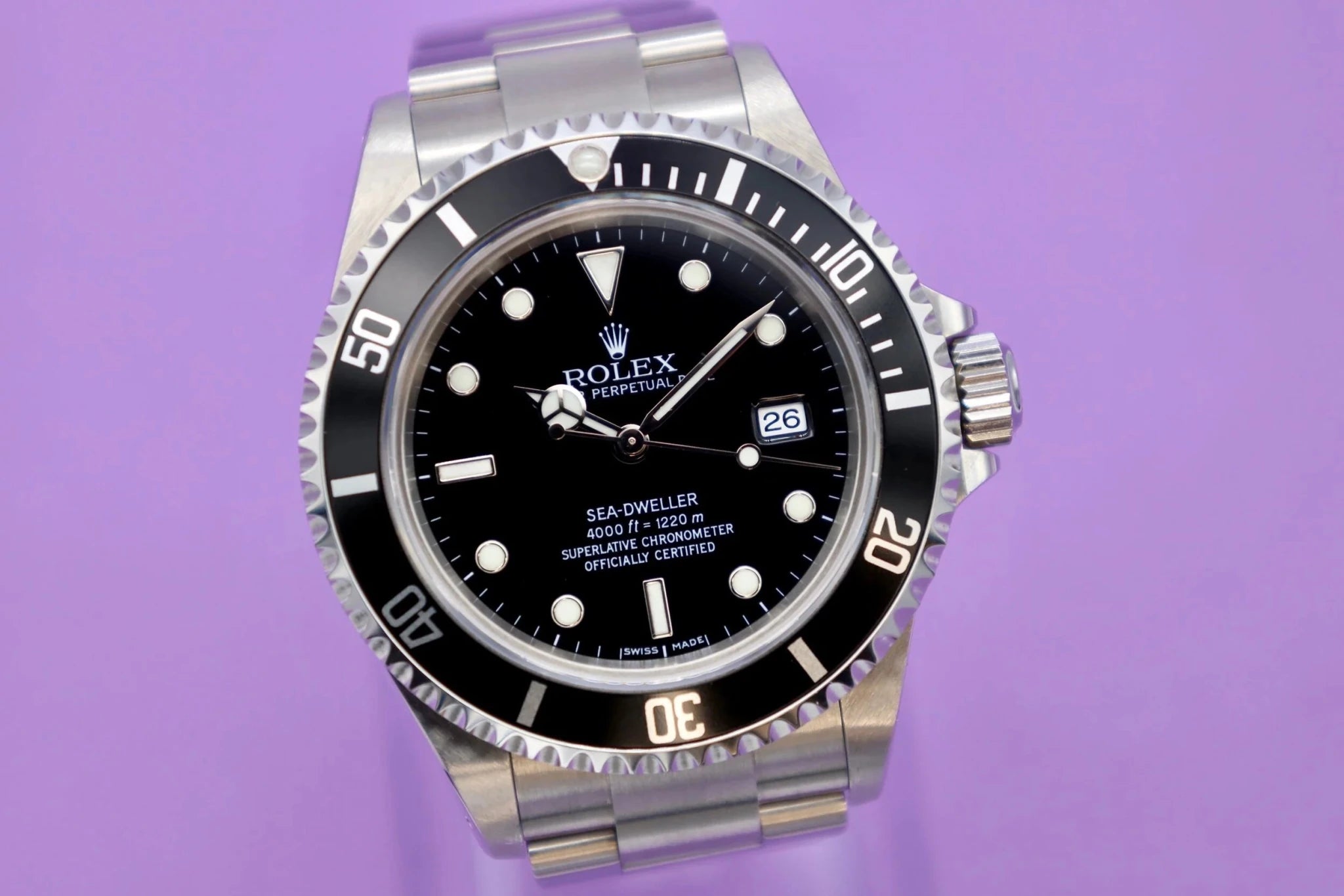 2002 Rolex Sea Dweller Ref. 16600 | Box and Service Records - Sierra Time Co