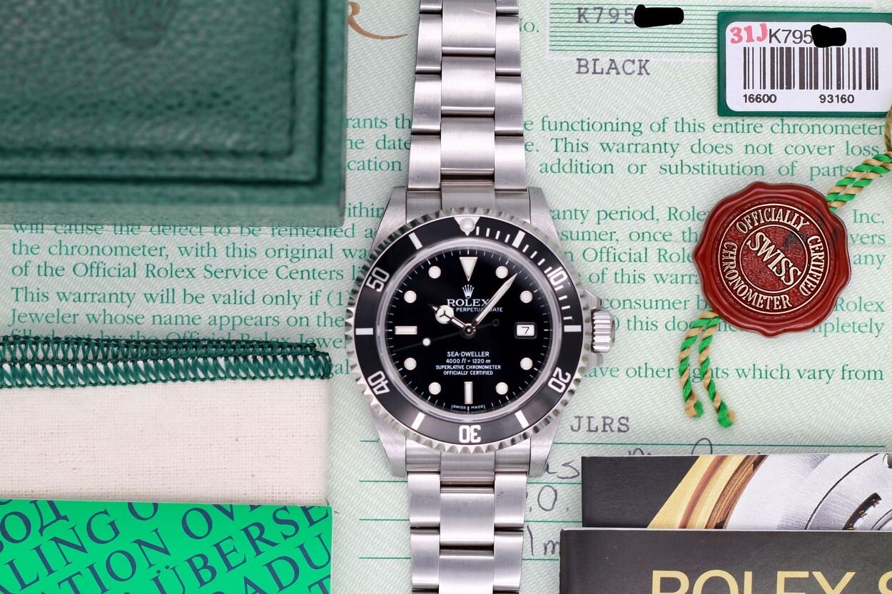 2002 Rolex Sea Dweller Ref. 16600 with Box and Papers - Sierra Time Co