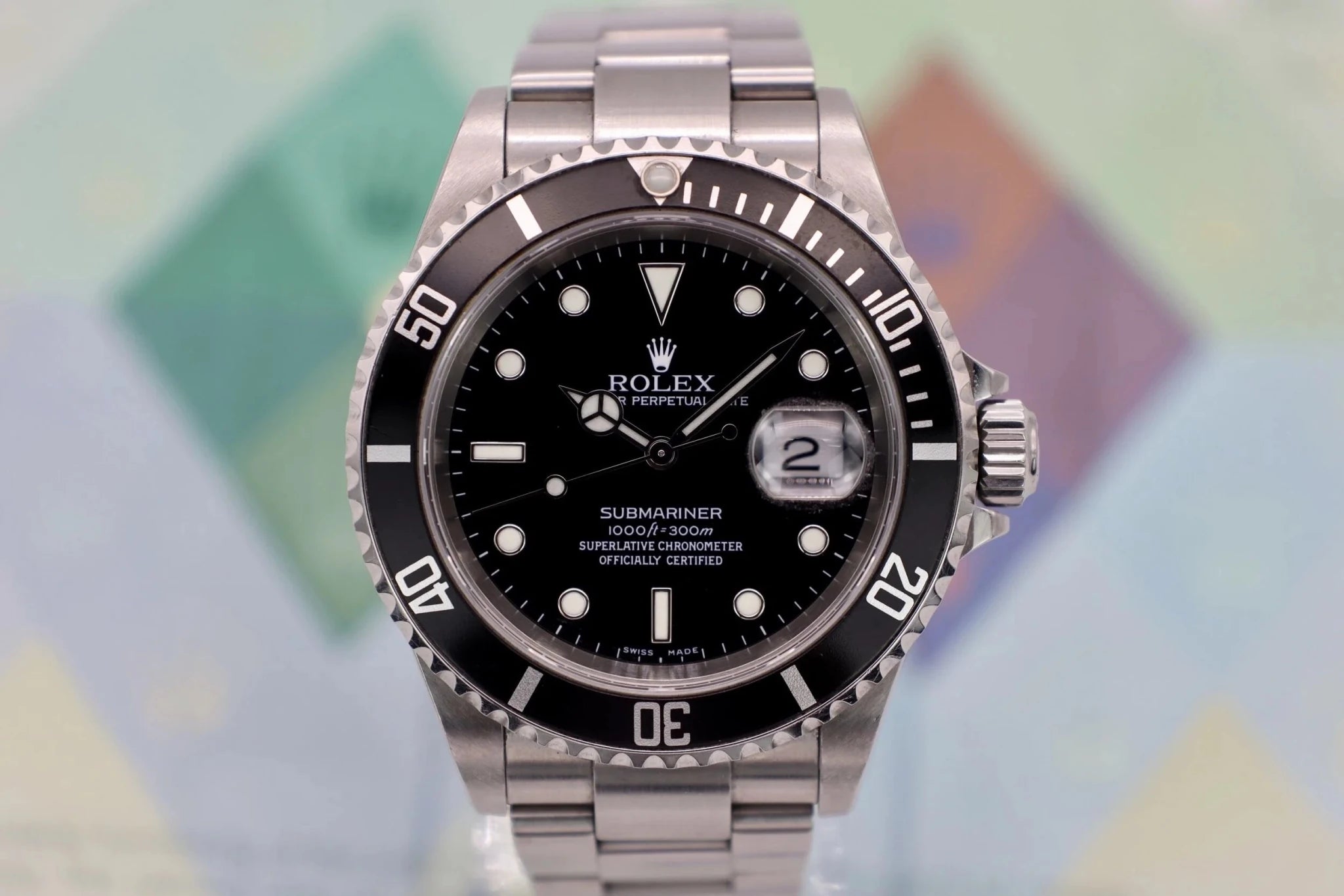 2002 Rolex Submariner Ref. 16610 | Box and Papers - Sierra Time Co