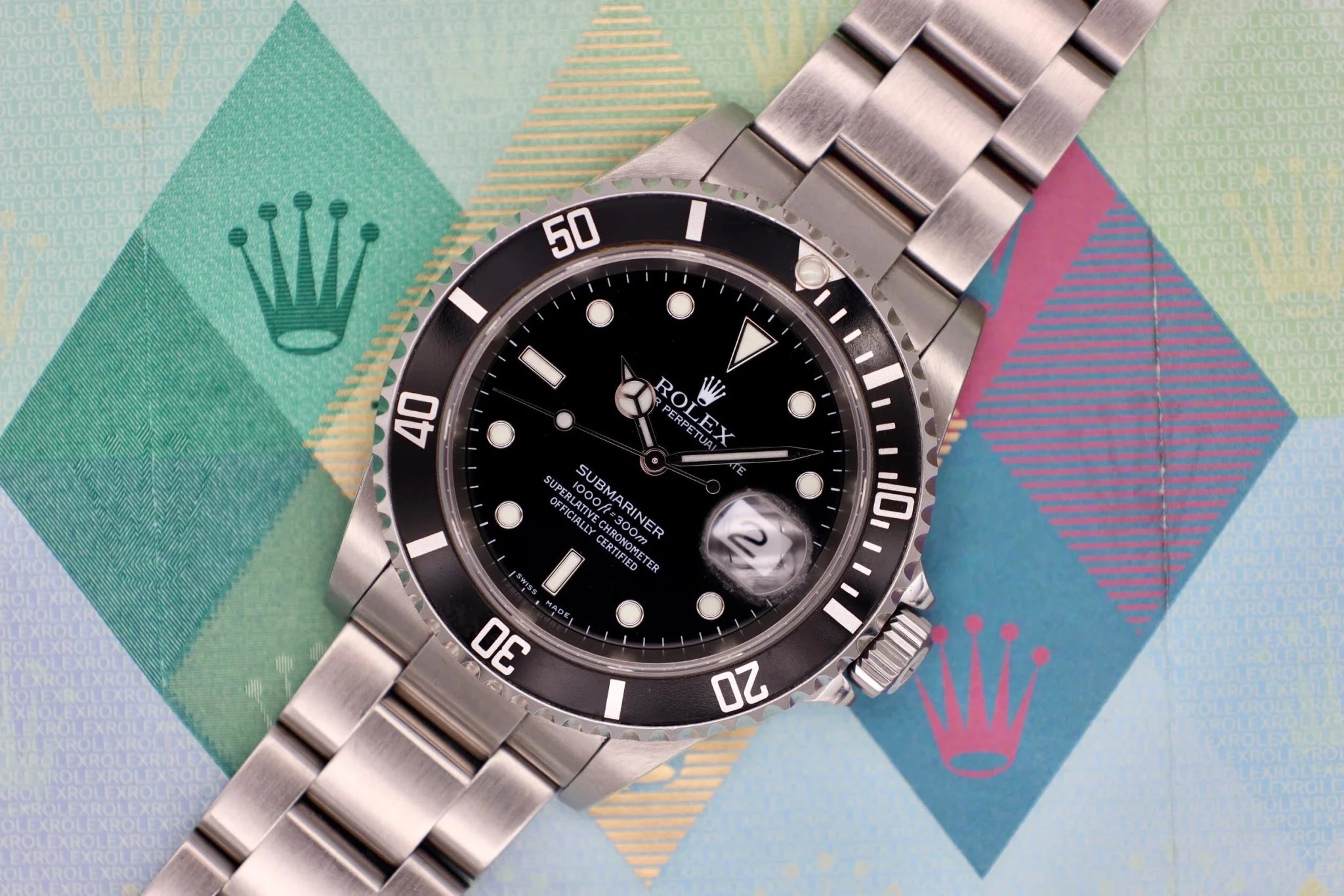 2002 Rolex Submariner Ref. 16610 | Box and Papers - Sierra Time Co