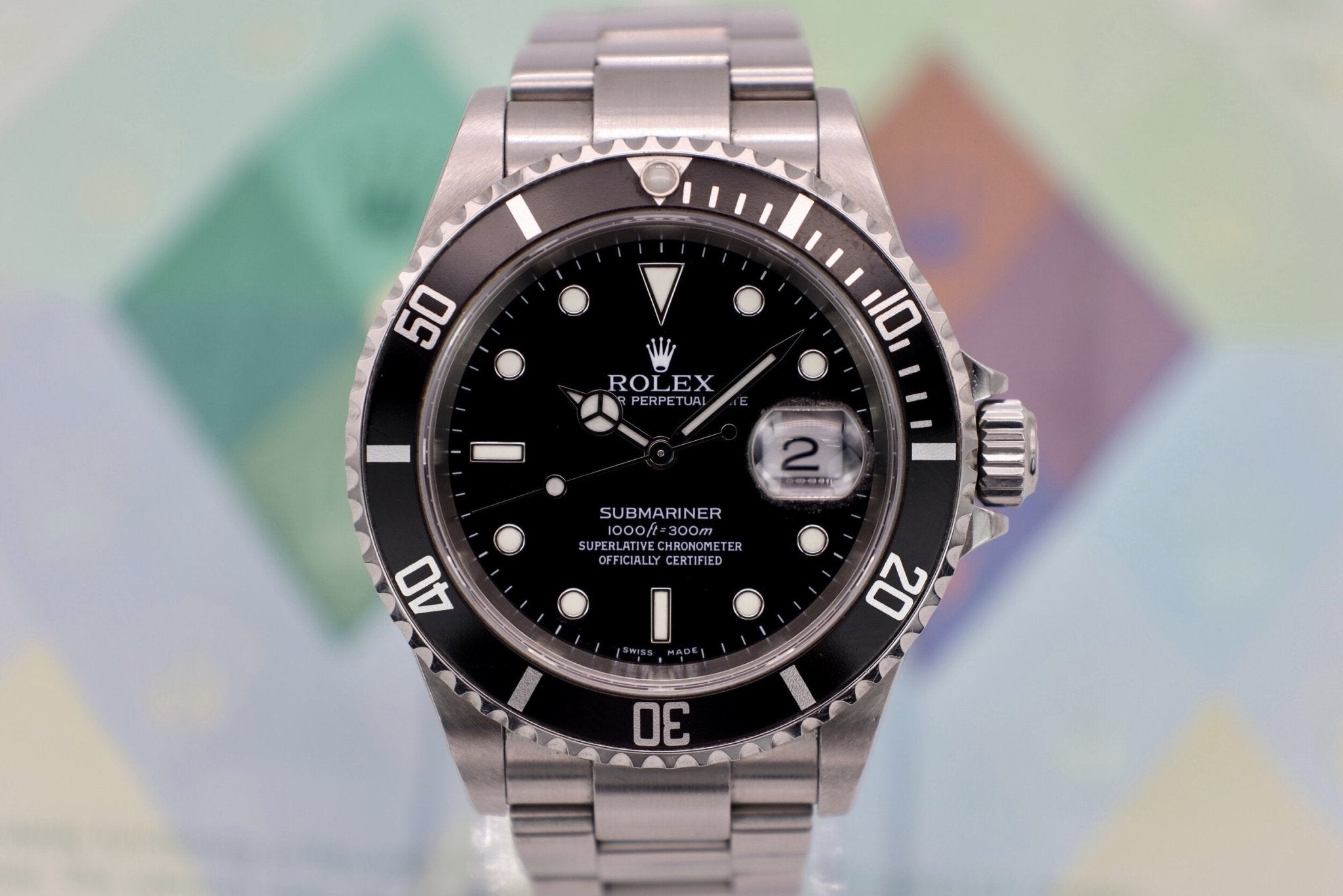 2002 Rolex Submariner Ref. 16610 | Box and Papers - Sierra Time Co