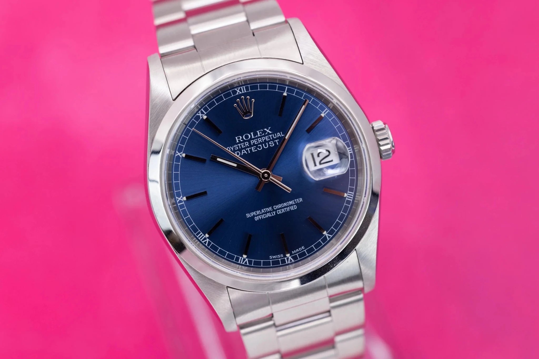 2003 Rolex Datejust Ref. 16200 | Blue Dial - Sierra Time Co