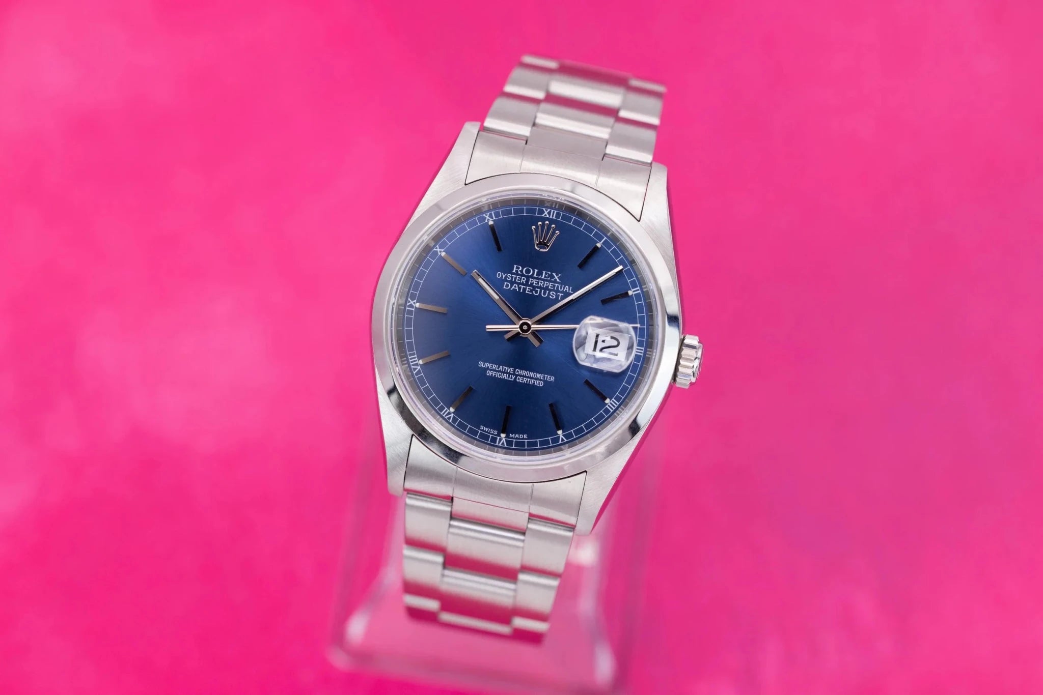 2003 Rolex Datejust Ref. 16200 | Blue Dial - Sierra Time Co