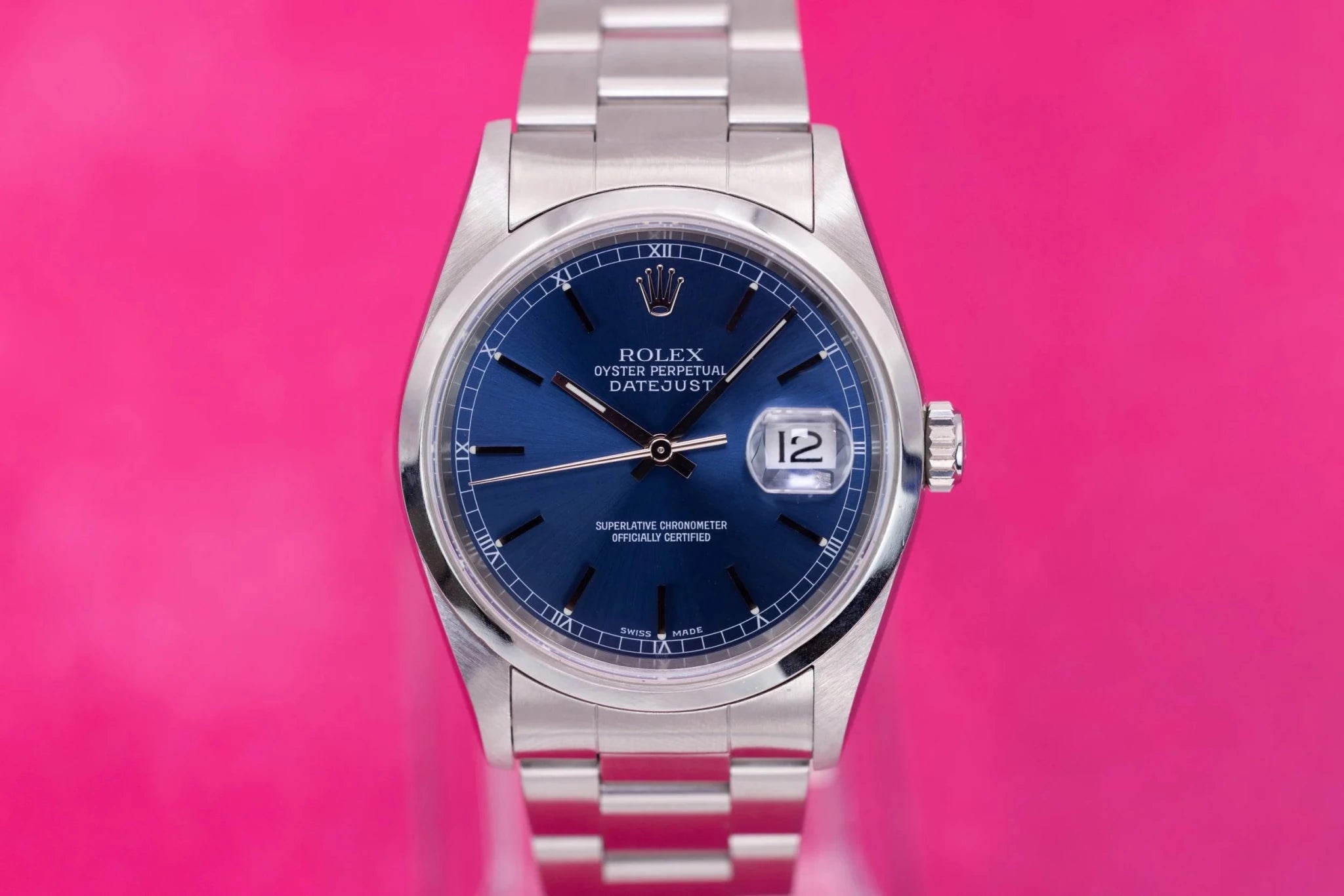 2003 Rolex Datejust Ref. 16200 | Blue Dial - Sierra Time Co