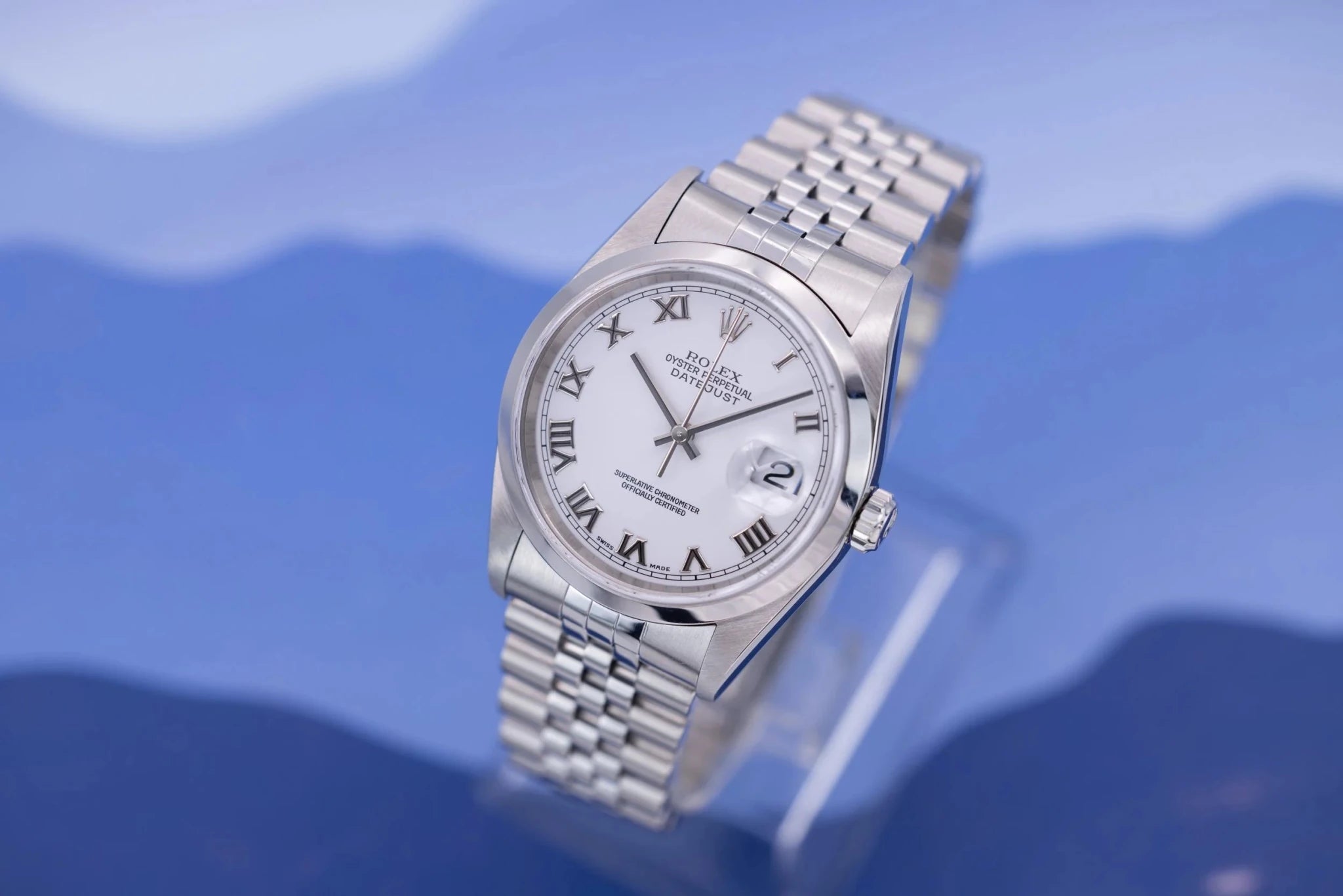 2003 Rolex Datejust Ref. 16200 | White Roman Numeral Dial - Sierra Time Co