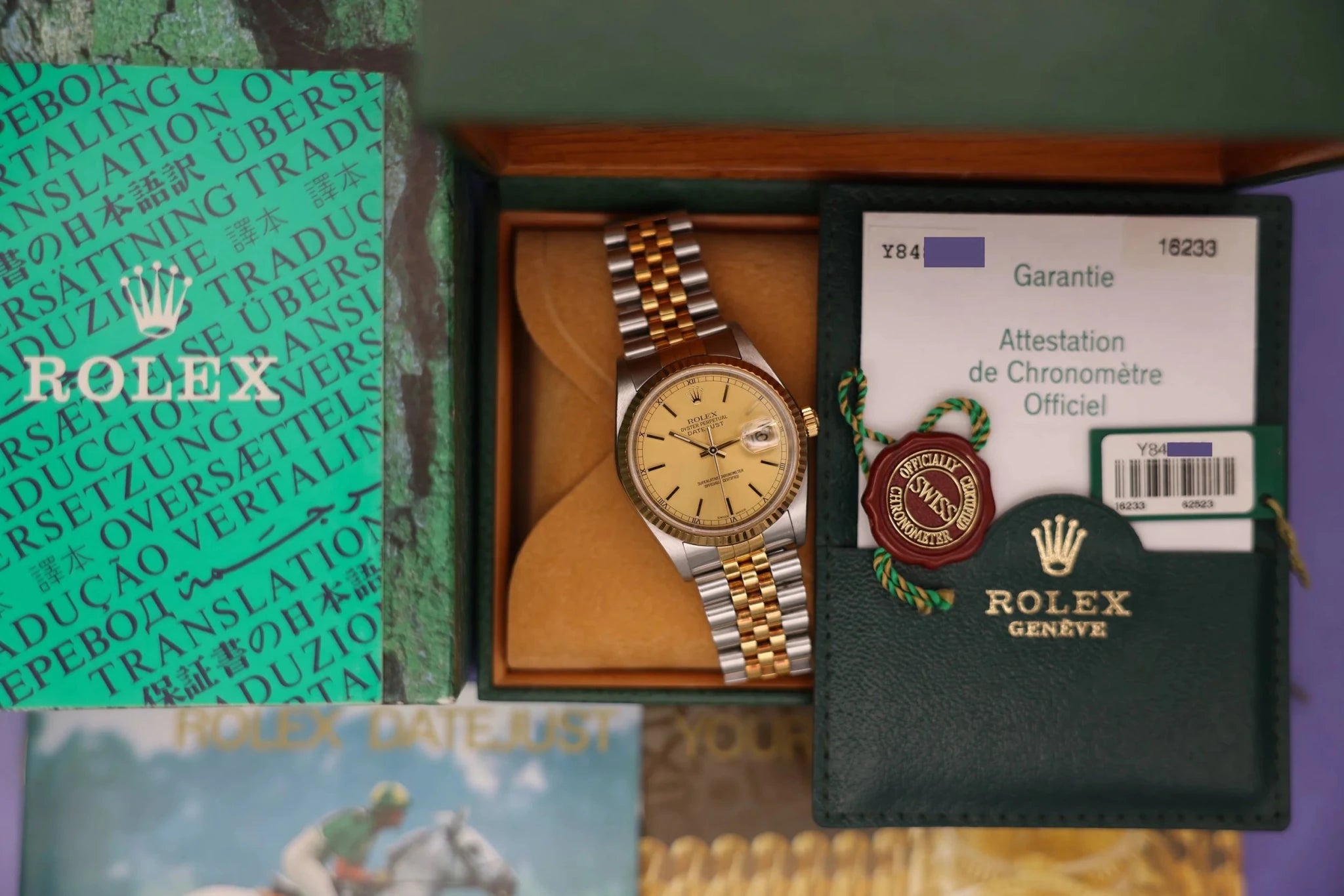 2003 Rolex Datejust Ref. 16233 | Champagne Dial | Full Set - Sierra Time Co