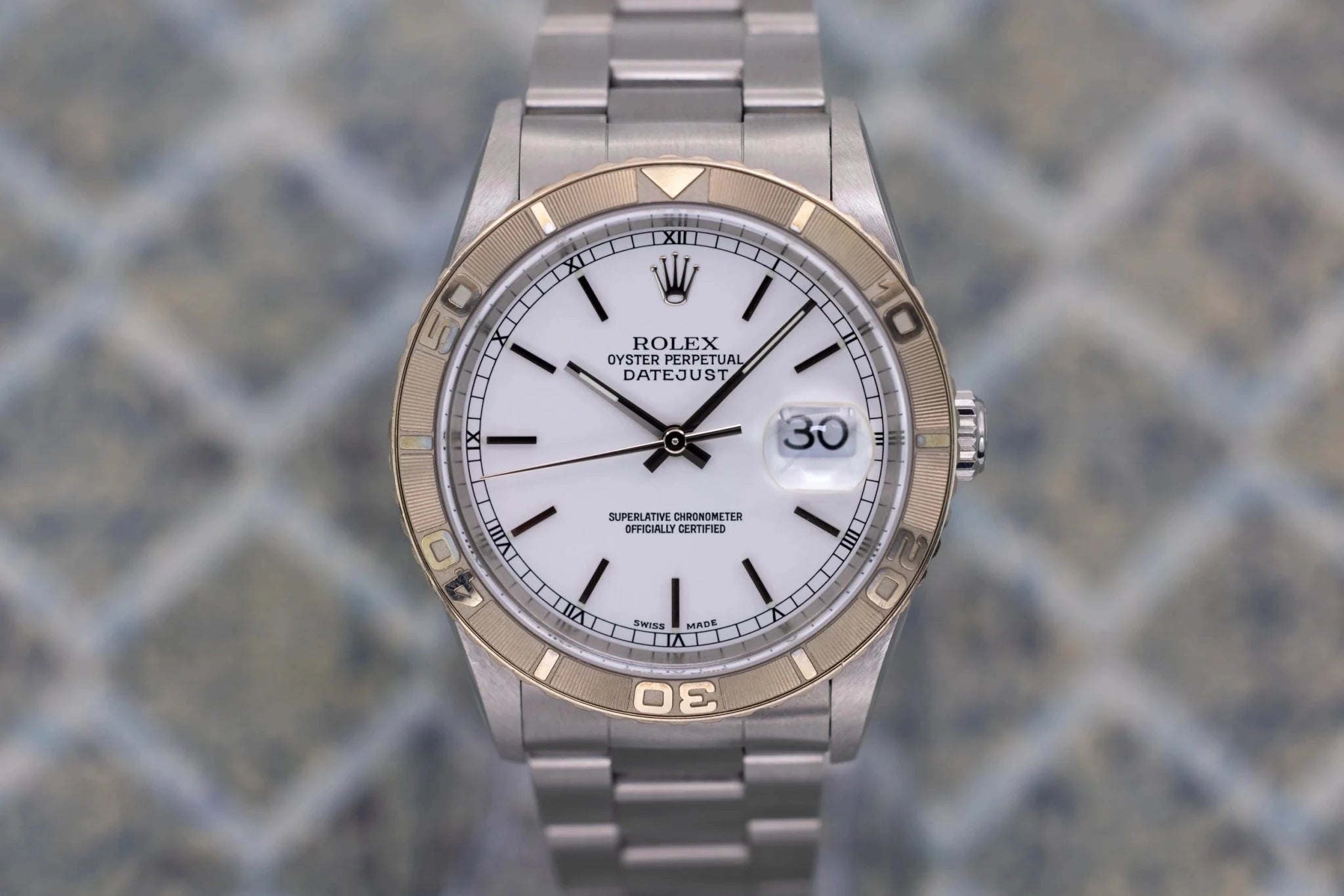 2003 Rolex Datejust Turn-O-Graph Ref. 16264 | White Dial | Box and Papers - Sierra Time Co