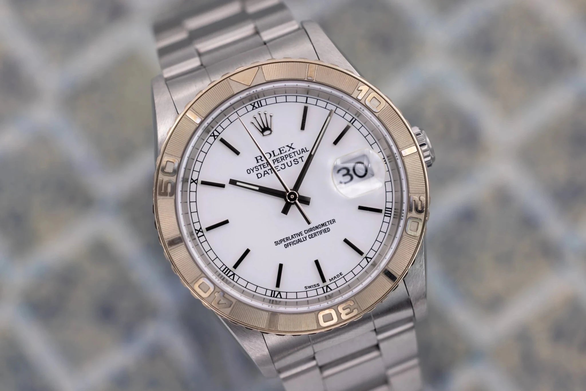 2003 Rolex Datejust Turn-O-Graph Ref. 16264 | White Dial | Box and Papers - Sierra Time Co
