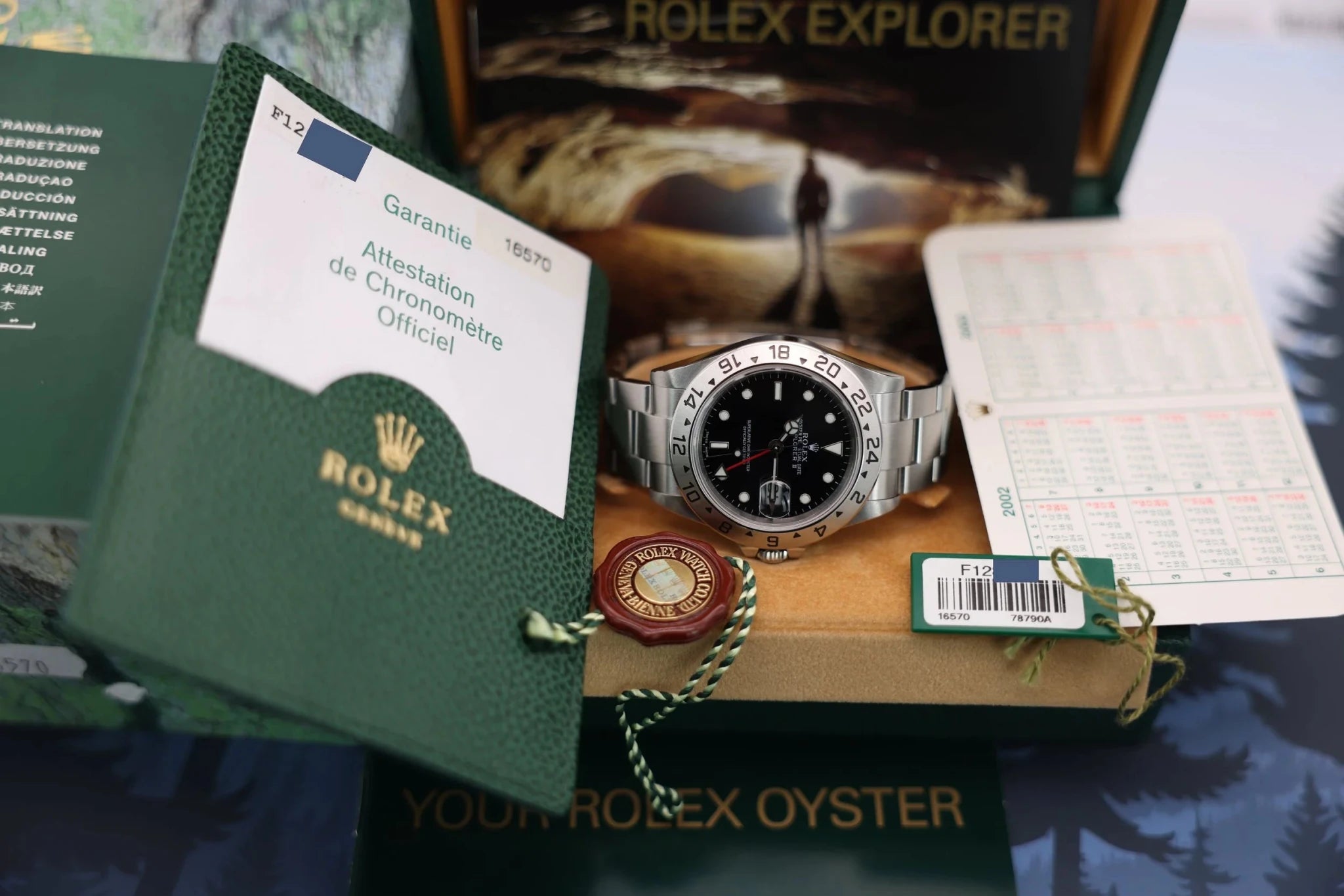 2003 Rolex Explorer II Ref. 16570 | No-Holes Case | Full Set - Sierra Time Co
