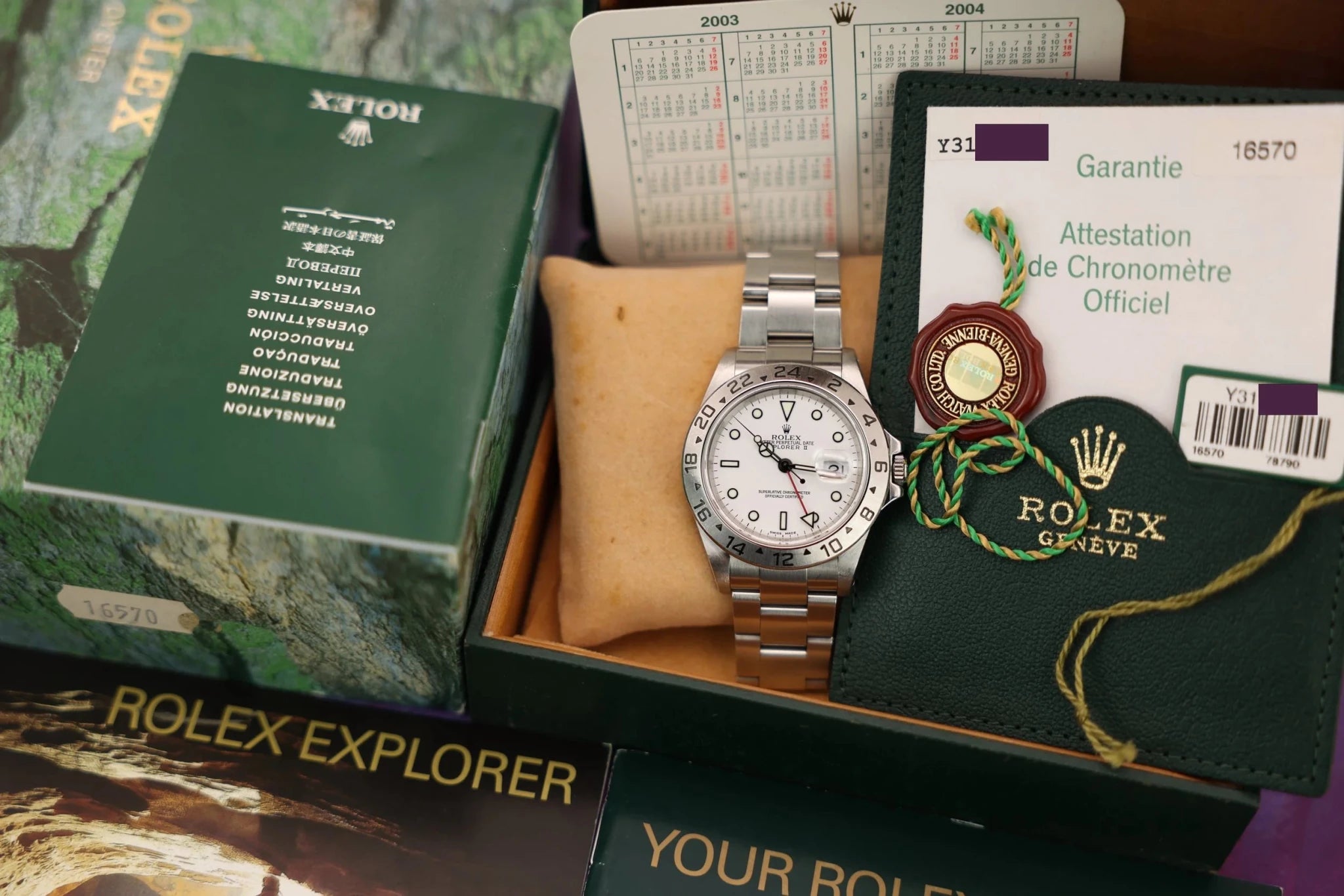 2003 Rolex Explorer II Ref. 16570 Polar | Full Set - Sierra Time Co