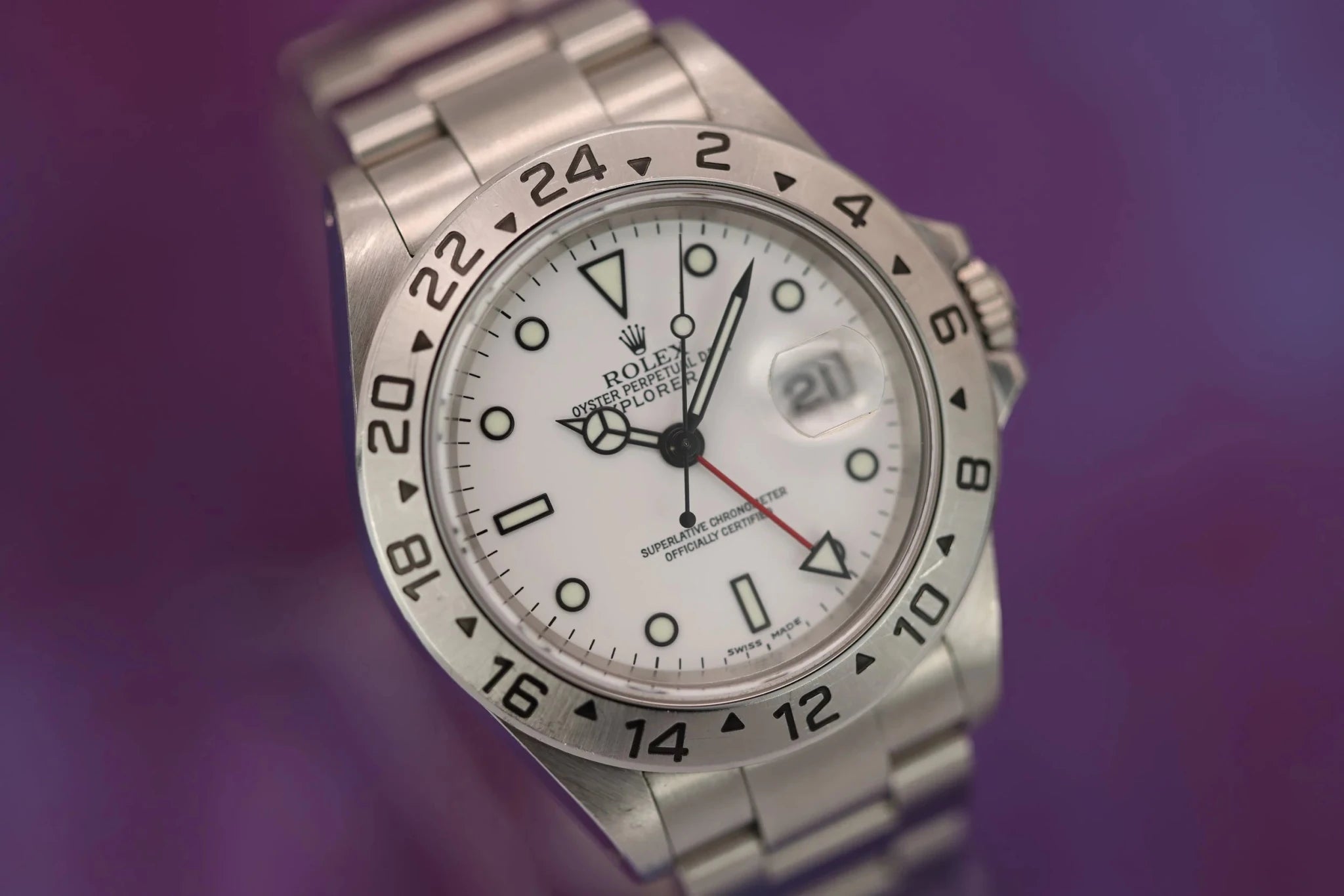 2003 Rolex Explorer II Ref. 16570 Polar | Full Set - Sierra Time Co