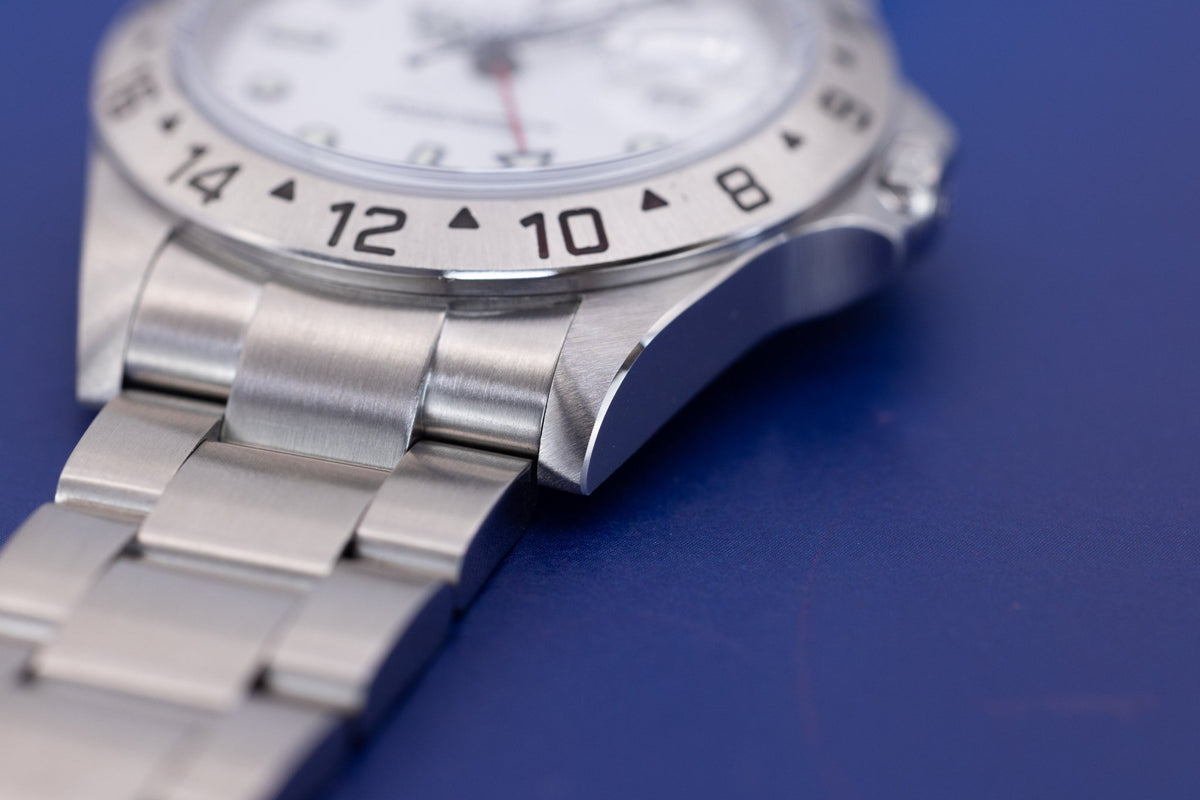 2003 Rolex Explorer II Ref. 16570 Polar | No-Holes Case | Box and Papers - Sierra Time Co