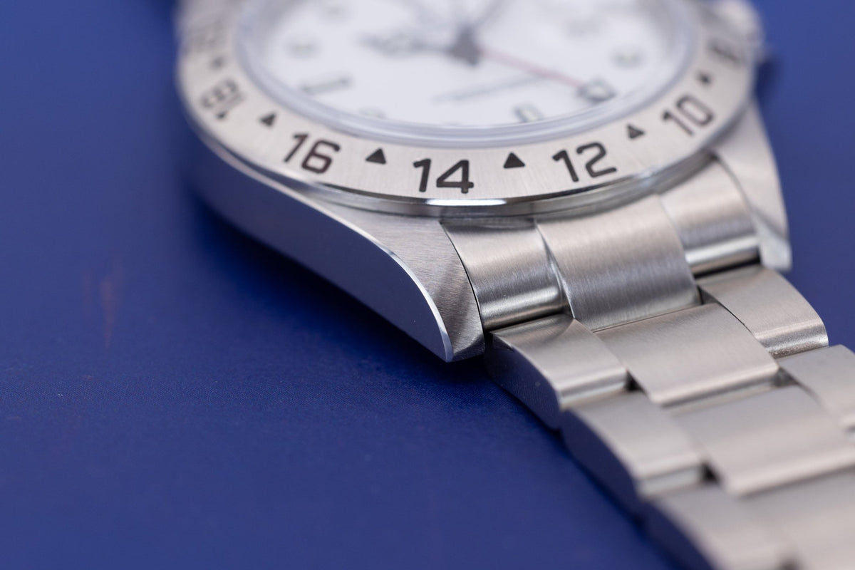 2003 Rolex Explorer II Ref. 16570 Polar | No-Holes Case | Box and Papers - Sierra Time Co