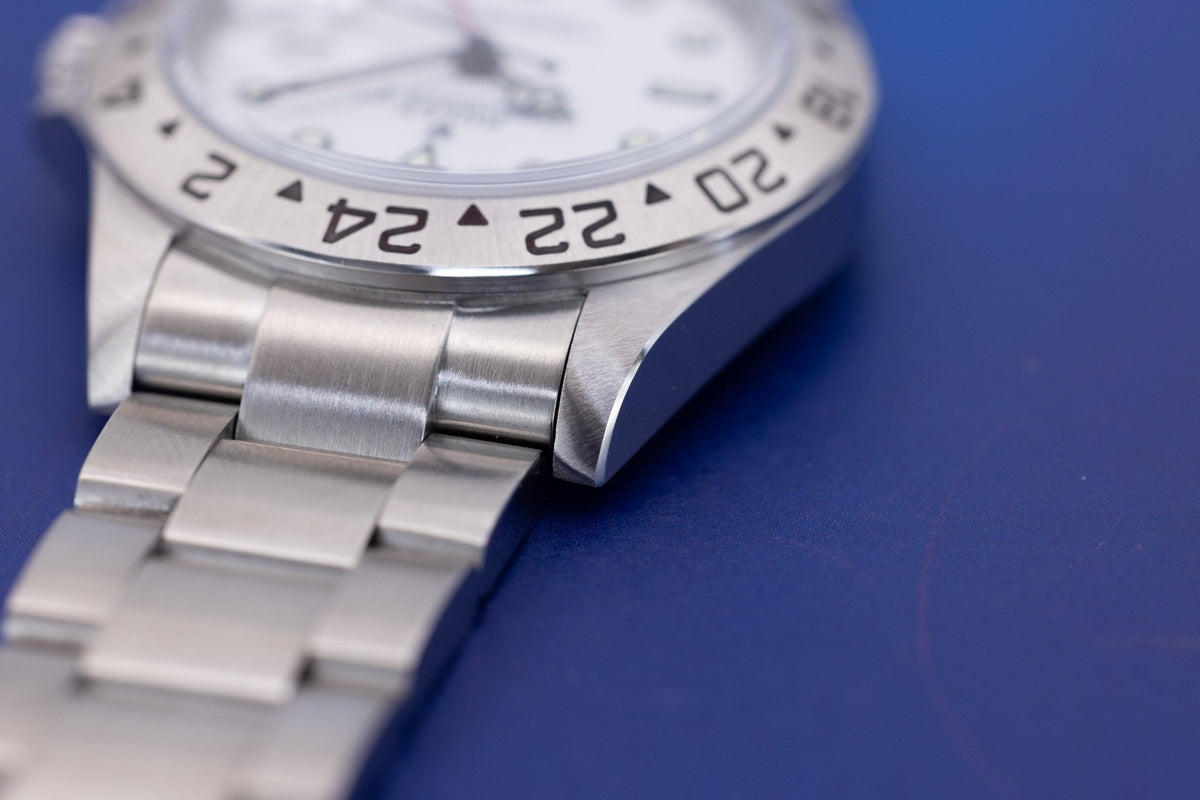 2003 Rolex Explorer II Ref. 16570 Polar | No-Holes Case | Box and Papers - Sierra Time Co