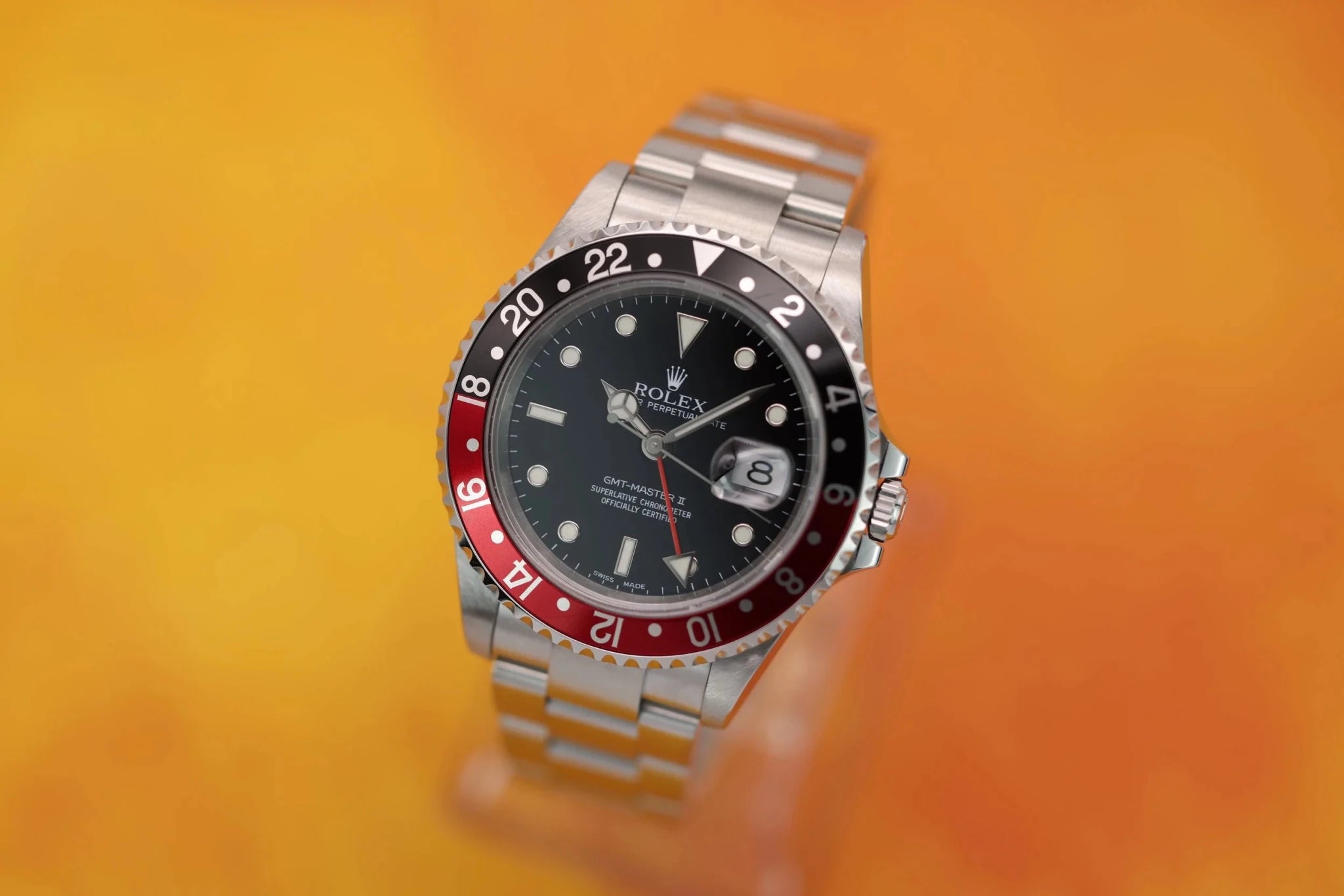 2003 Rolex GMT Master II Ref. 16710 Coke | No-Holes Case - Sierra Time Co