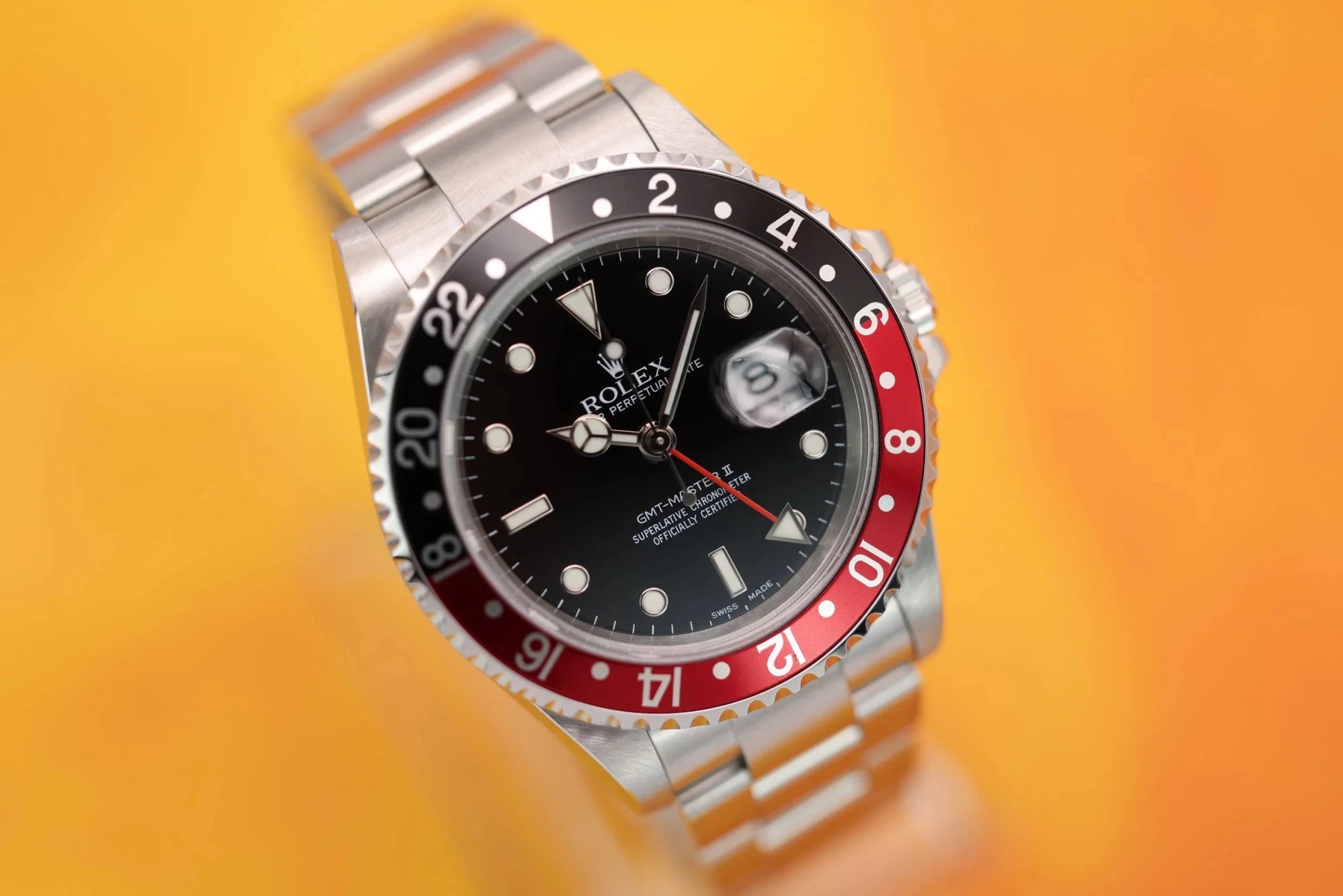 2003 Rolex GMT Master II Ref. 16710 Coke | No-Holes Case - Sierra Time Co