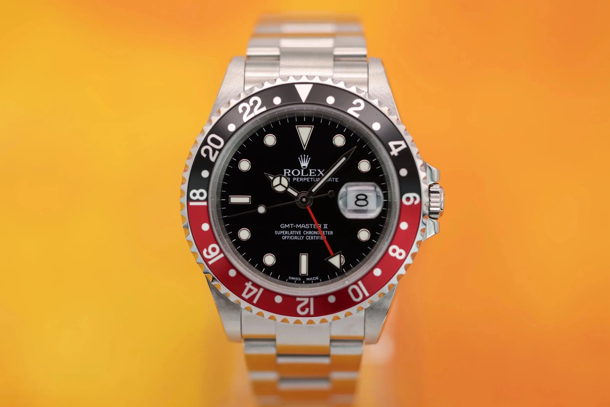 2003 Rolex GMT Master II Ref. 16710 Coke | No-Holes Case - Sierra Time Co