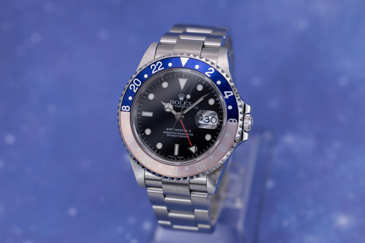 2003 Rolex GMT Master II Ref. 16710 | Ghost Pepsi | Box and Papers - Sierra Time Co