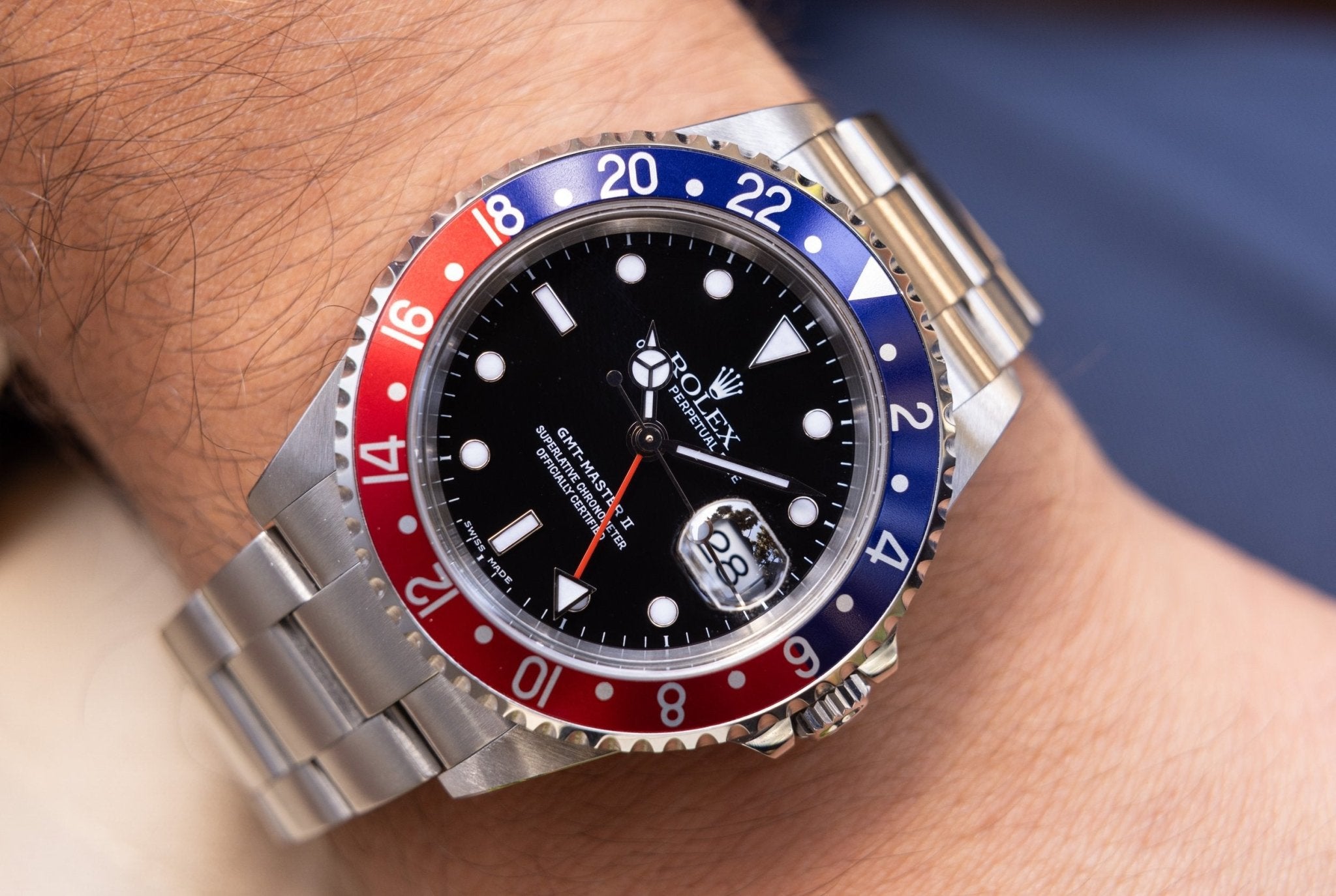 2003 Rolex GMT Master II Ref. 16710 Pepsi | Box and Papers - Sierra Time Co