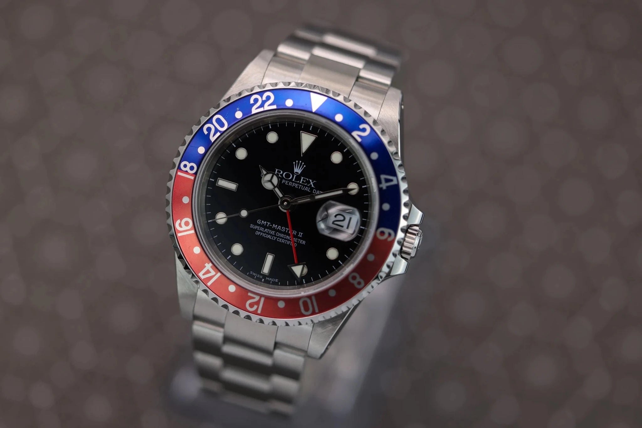 2003 Rolex GMT Master II Ref. 16710 Pepsi | Pastel Insert | Box and Papers - Sierra Time Co