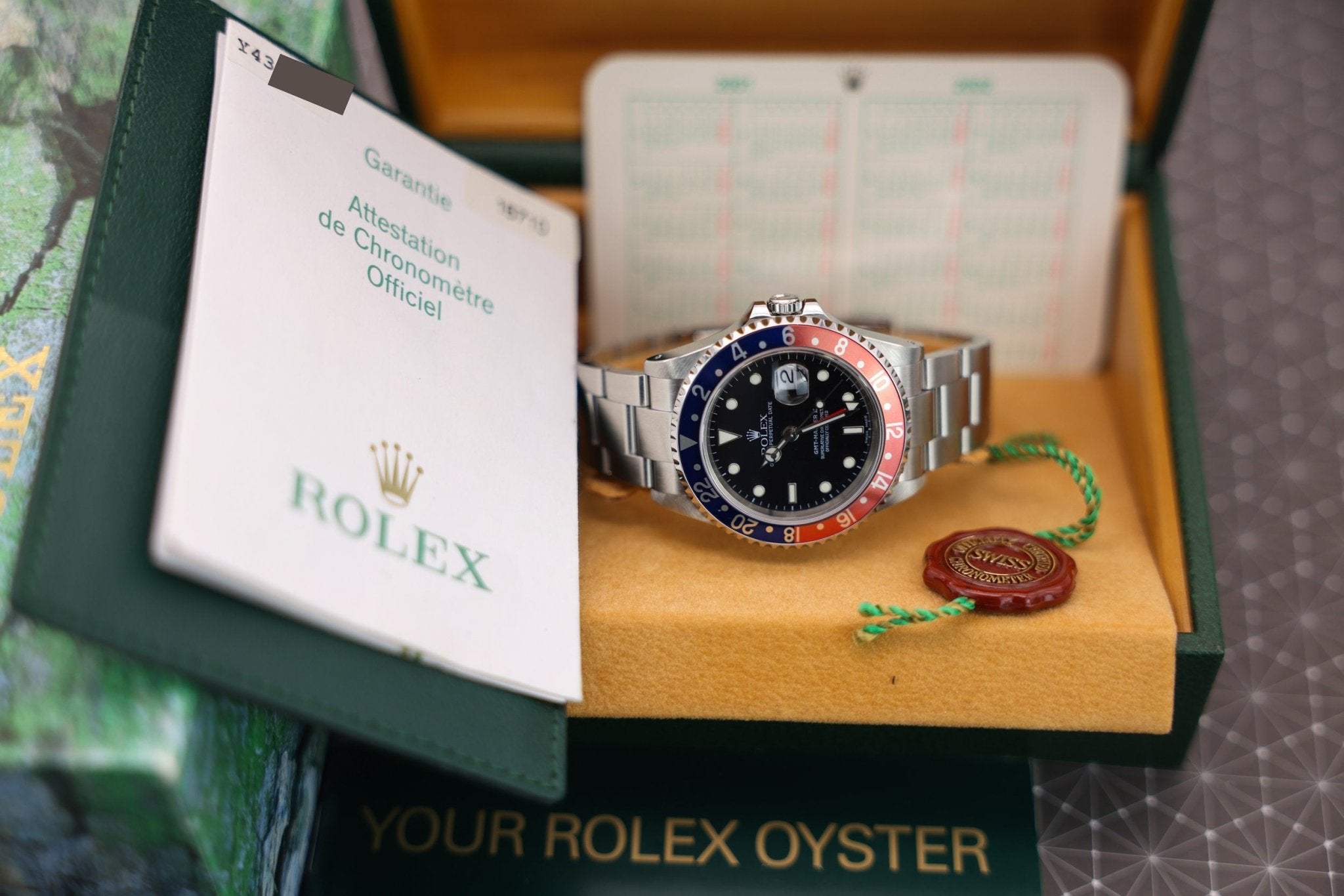 2003 Rolex GMT Master II Ref. 16710 Pepsi | Pastel Insert | Box and Papers - Sierra Time Co