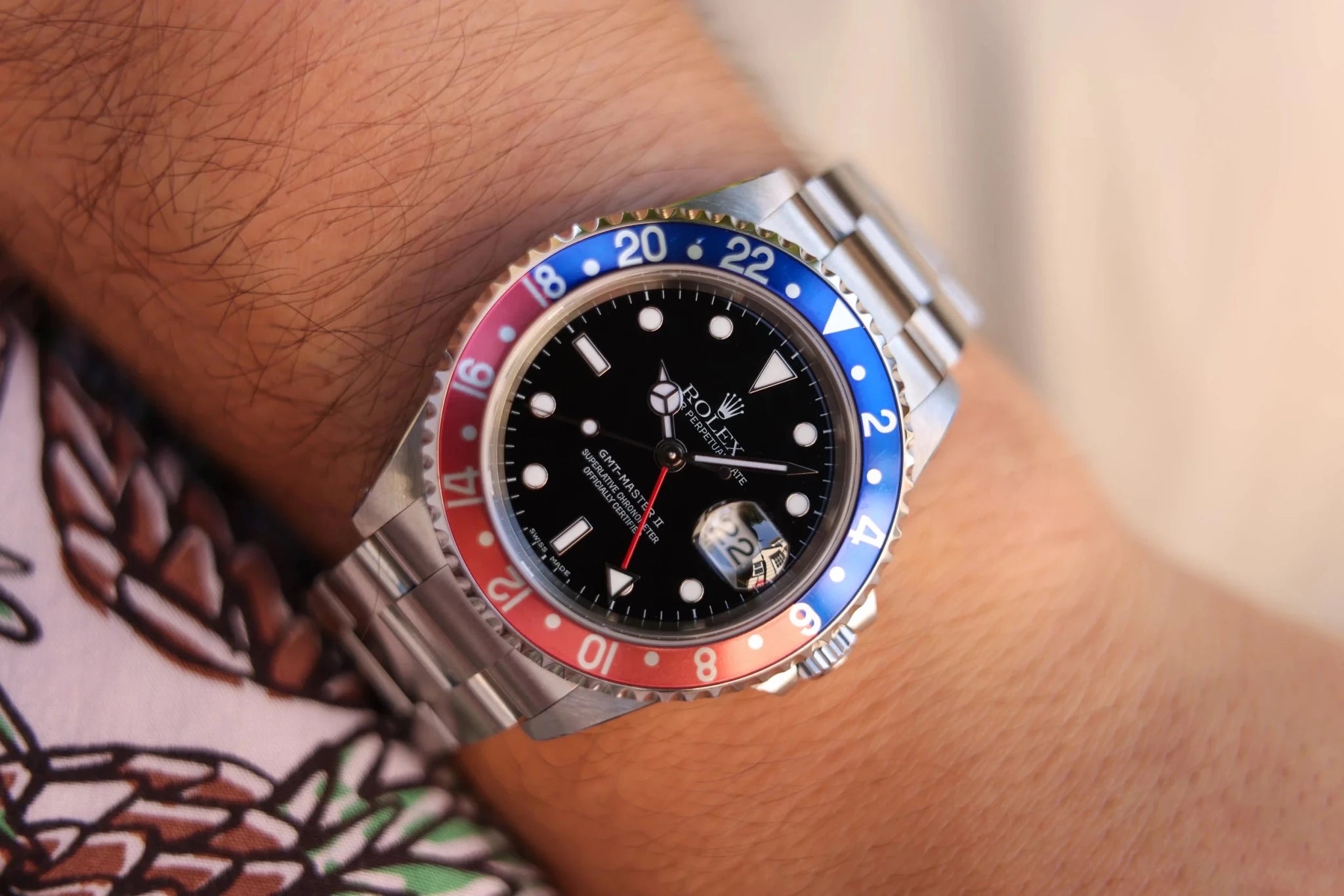 2003 Rolex GMT Master II Ref. 16710 Pepsi | Pastel Insert | Box and Papers - Sierra Time Co