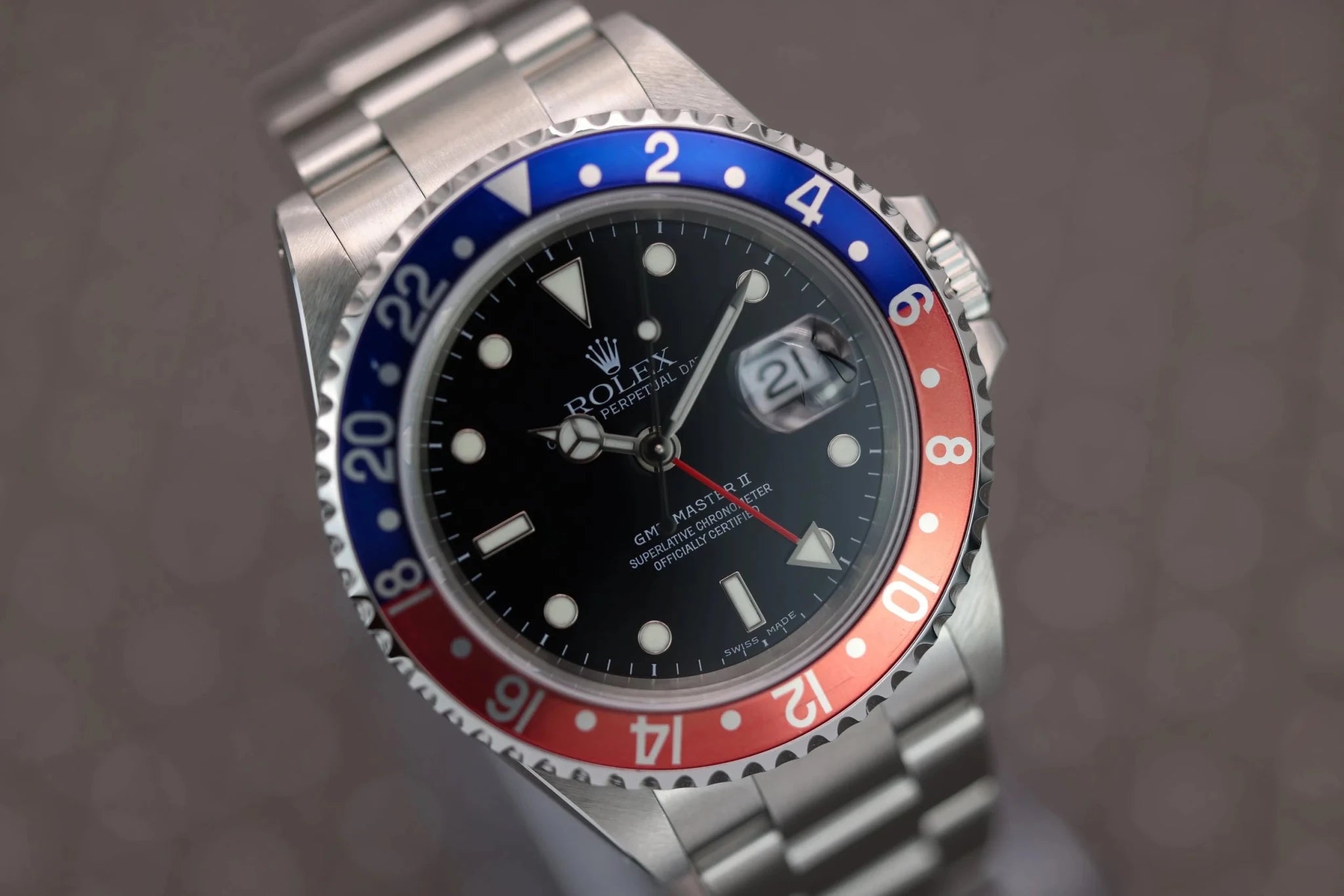 2003 Rolex GMT Master II Ref. 16710 Pepsi | Pastel Insert | Box and Papers - Sierra Time Co