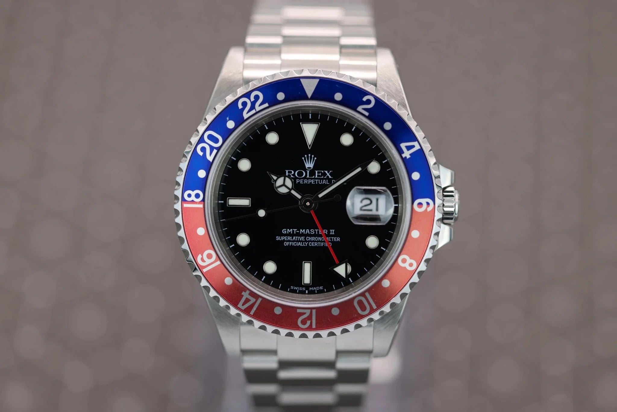 2003 Rolex GMT Master II Ref. 16710 Pepsi | Pastel Insert | Box and Papers - Sierra Time Co
