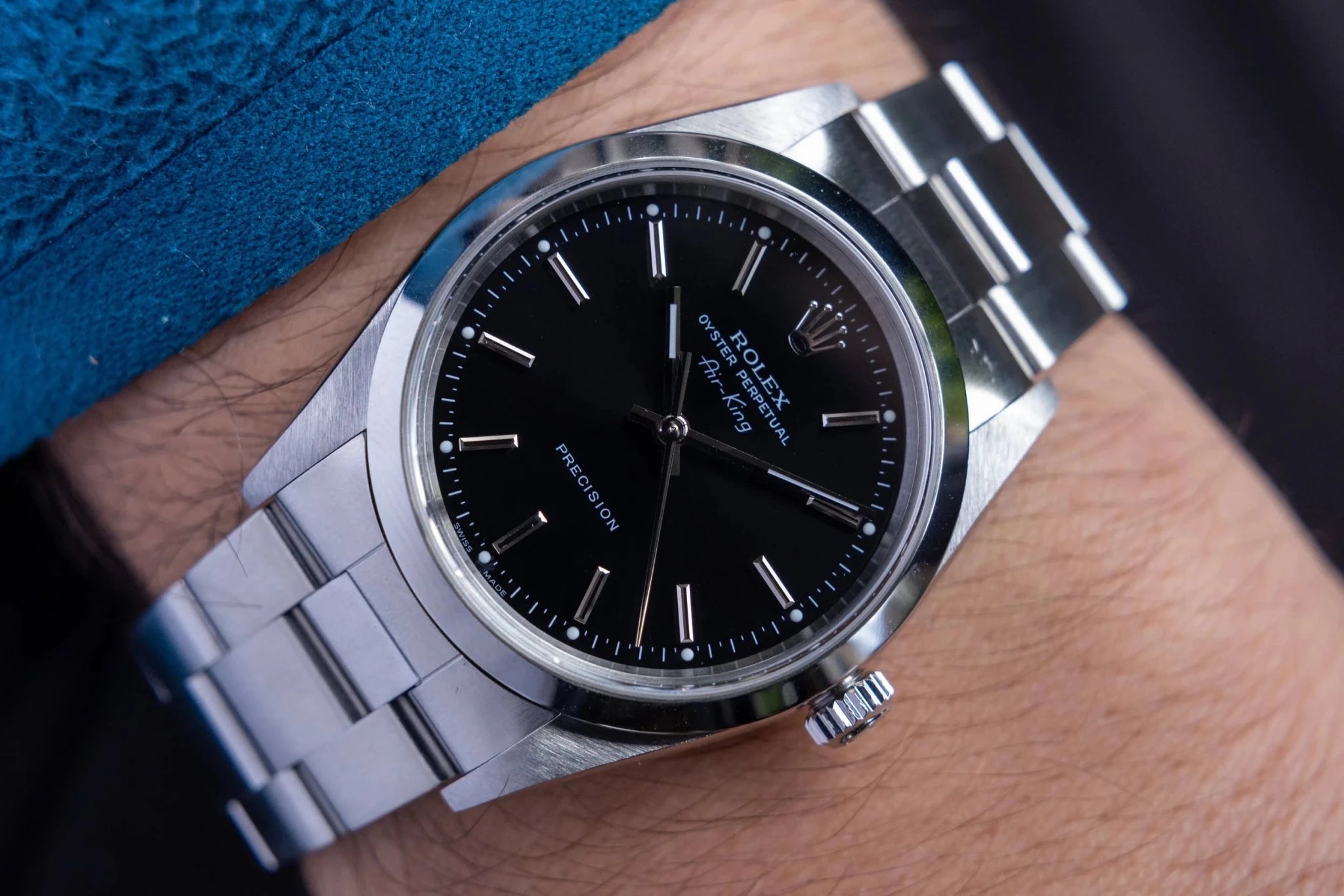 2004 Rolex Air-King Ref. 14000M | Black Dial | Box and Papers - Sierra Time Co
